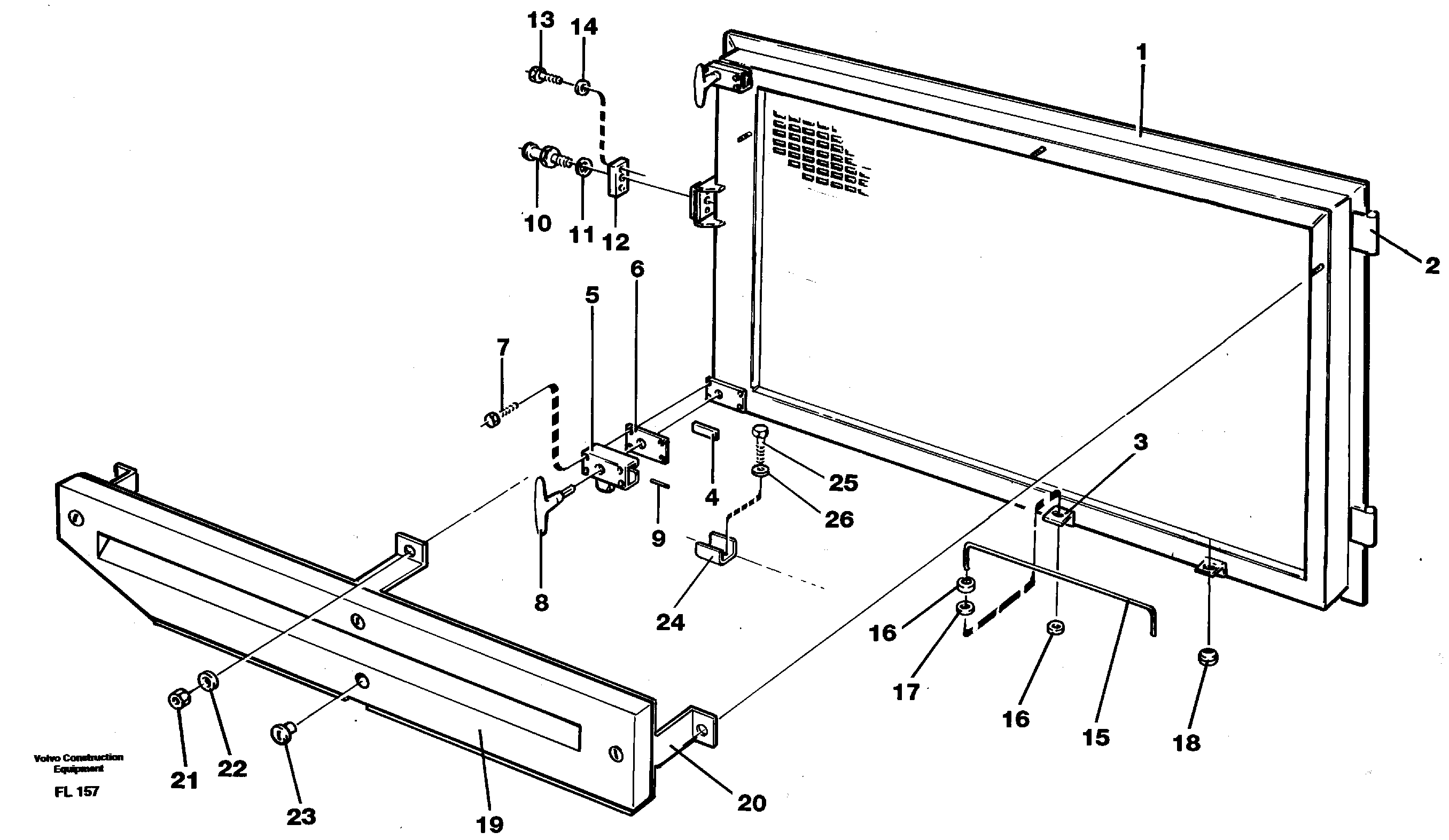 Door, engine, right — volvo parts diagram