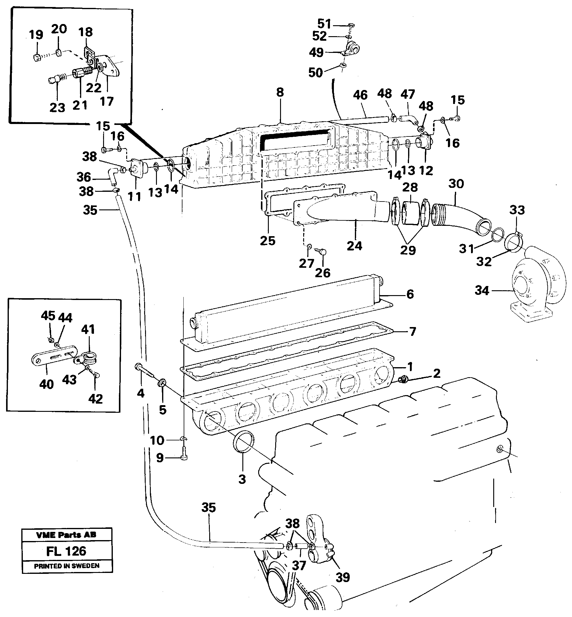 Intercooler — volvo parts diagram