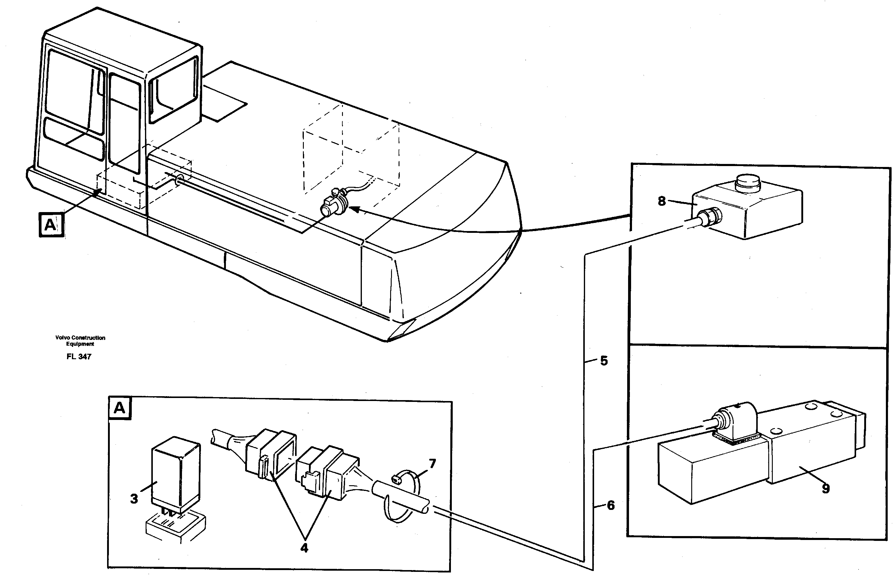 Electric installation, overfilling protection  14265177 — volvo parts diagram