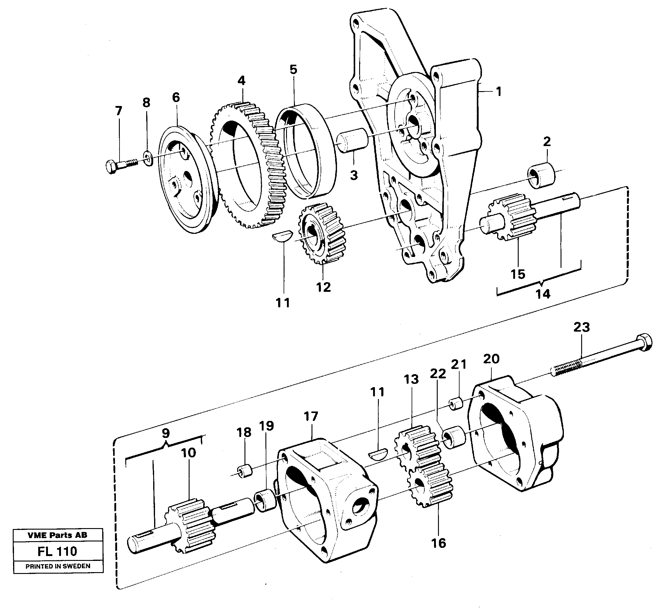 Oil pump — volvo parts diagram