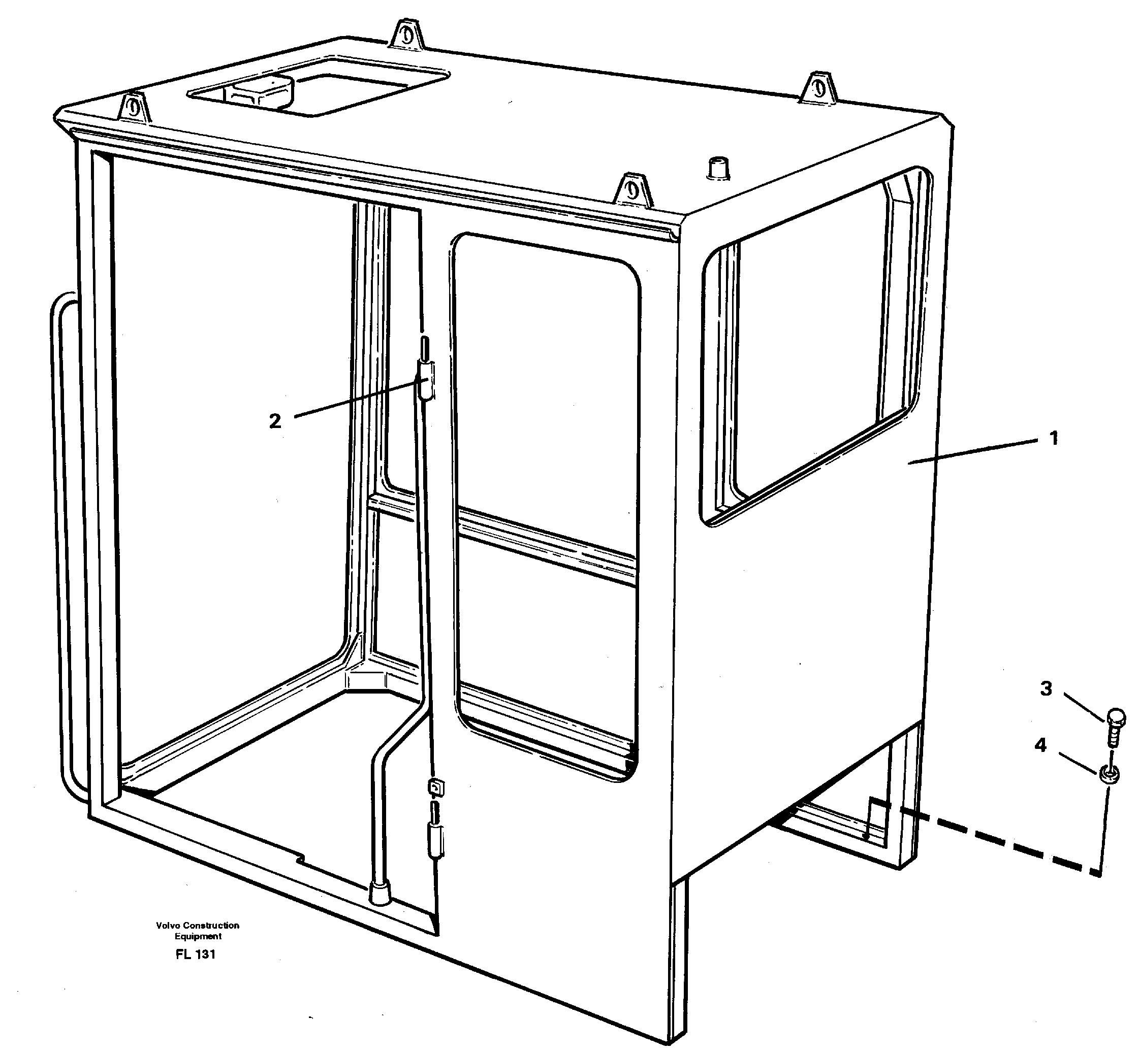 Operator's cab — volvo parts diagram