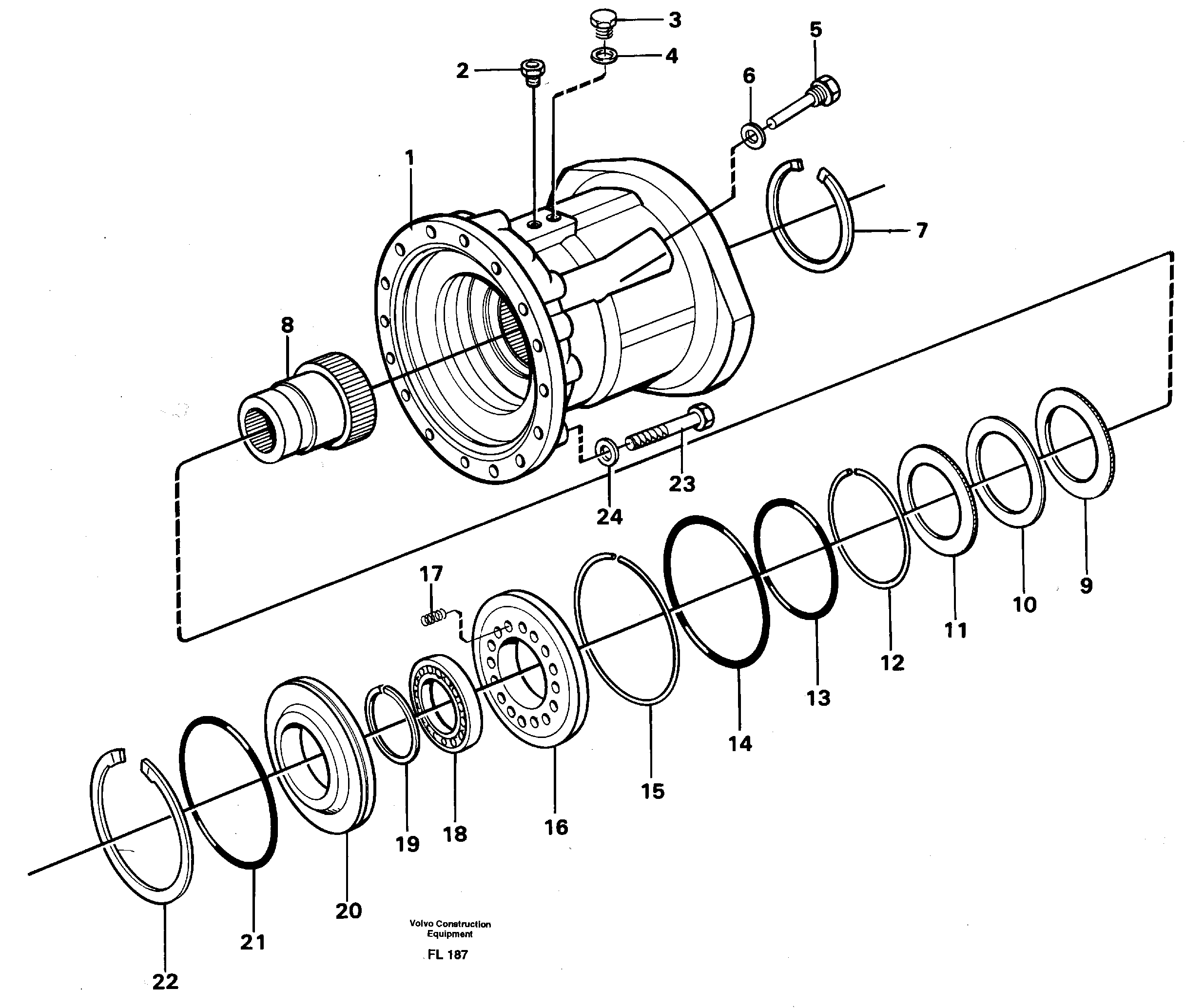 Multi-disc brake — volvo parts diagram