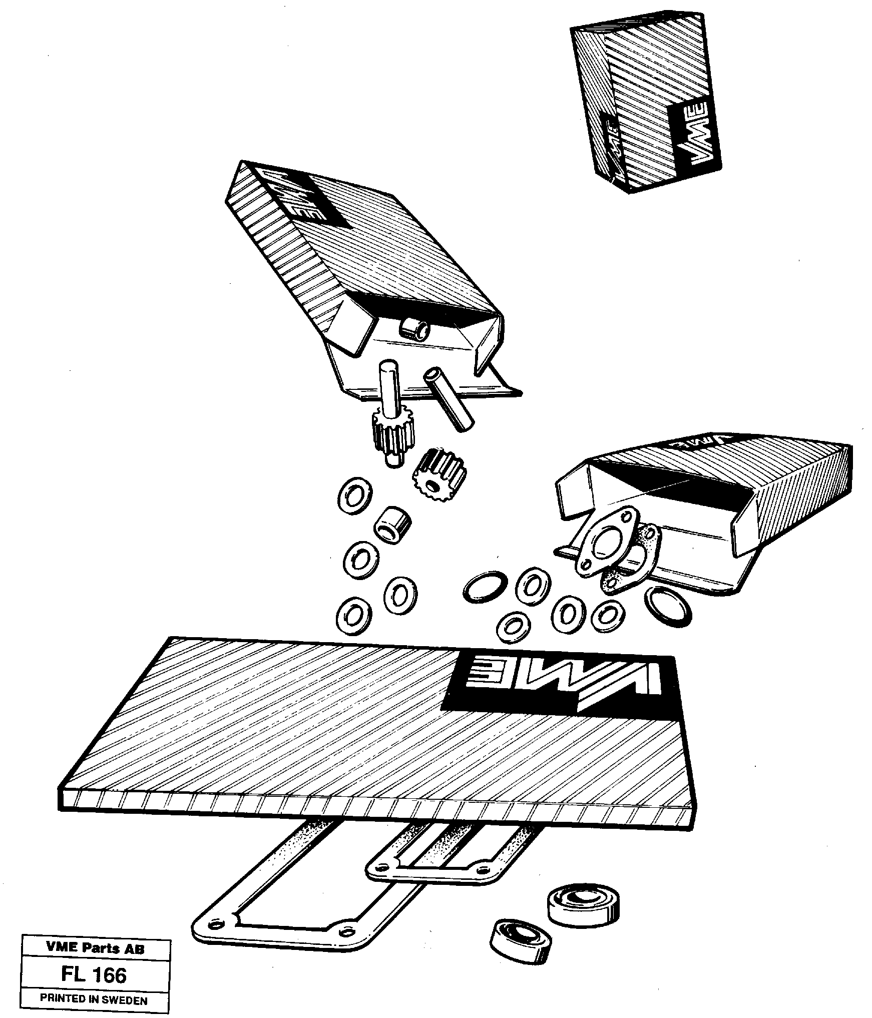 Repair kits for engine — volvo parts diagram