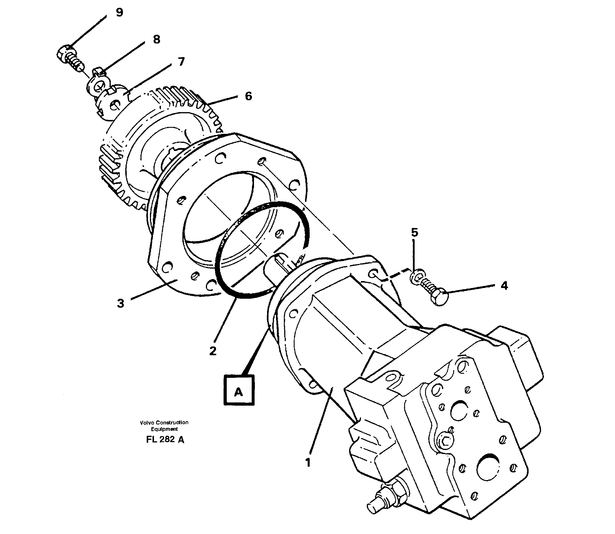 Hydraulic pump — volvo parts diagram