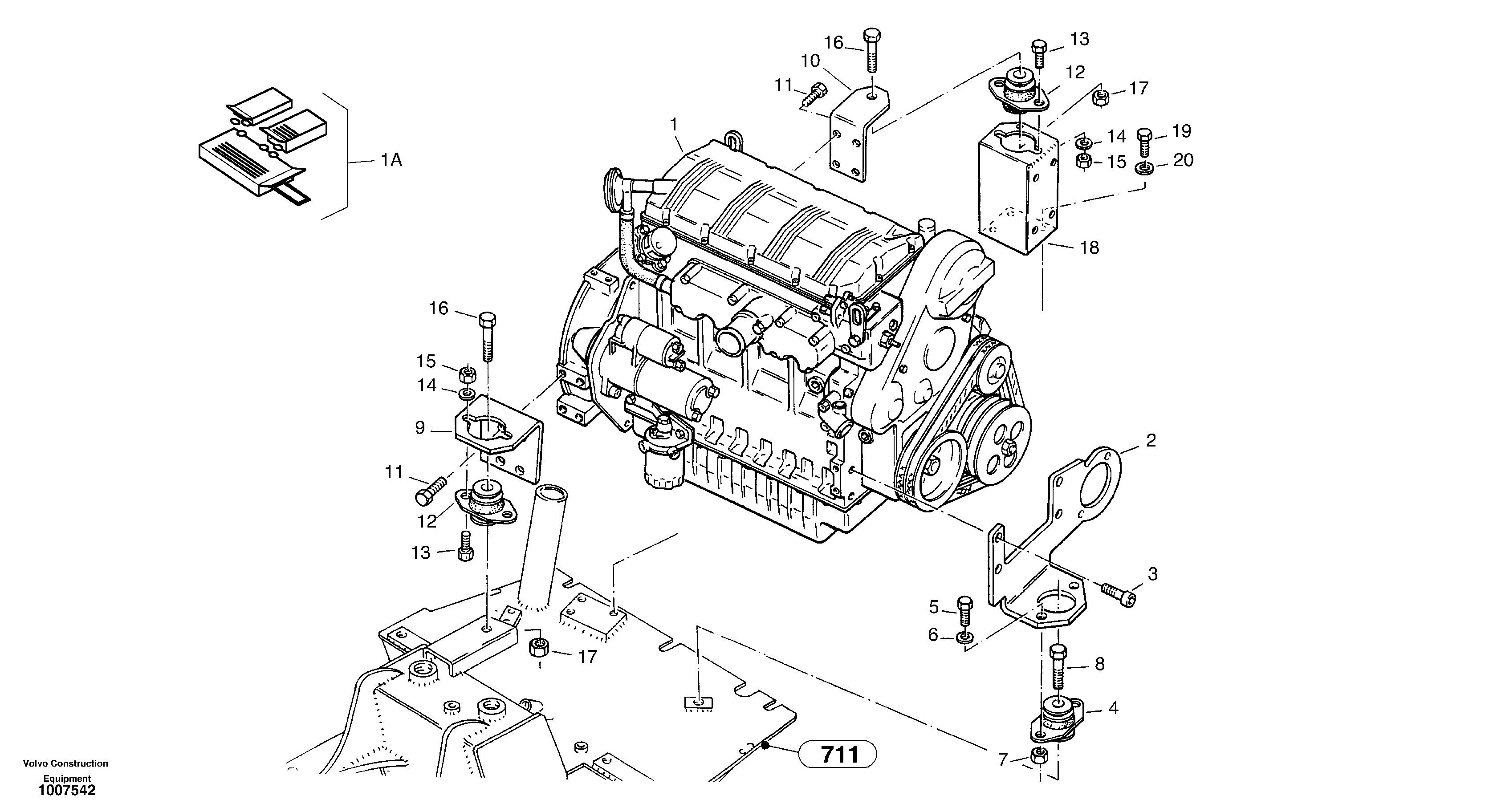 Engine assy — volvo parts diagram