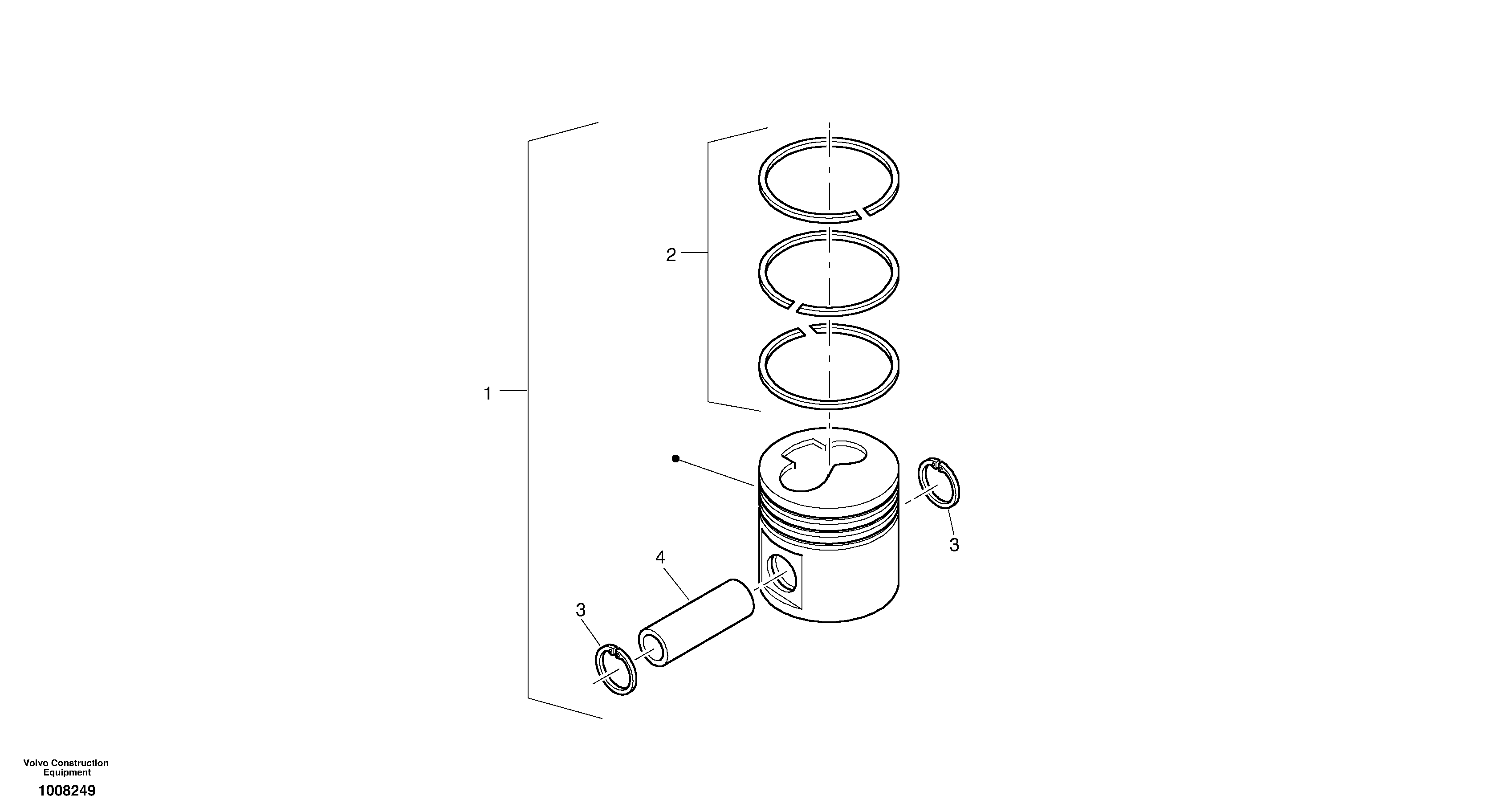 Piston — volvo parts diagram