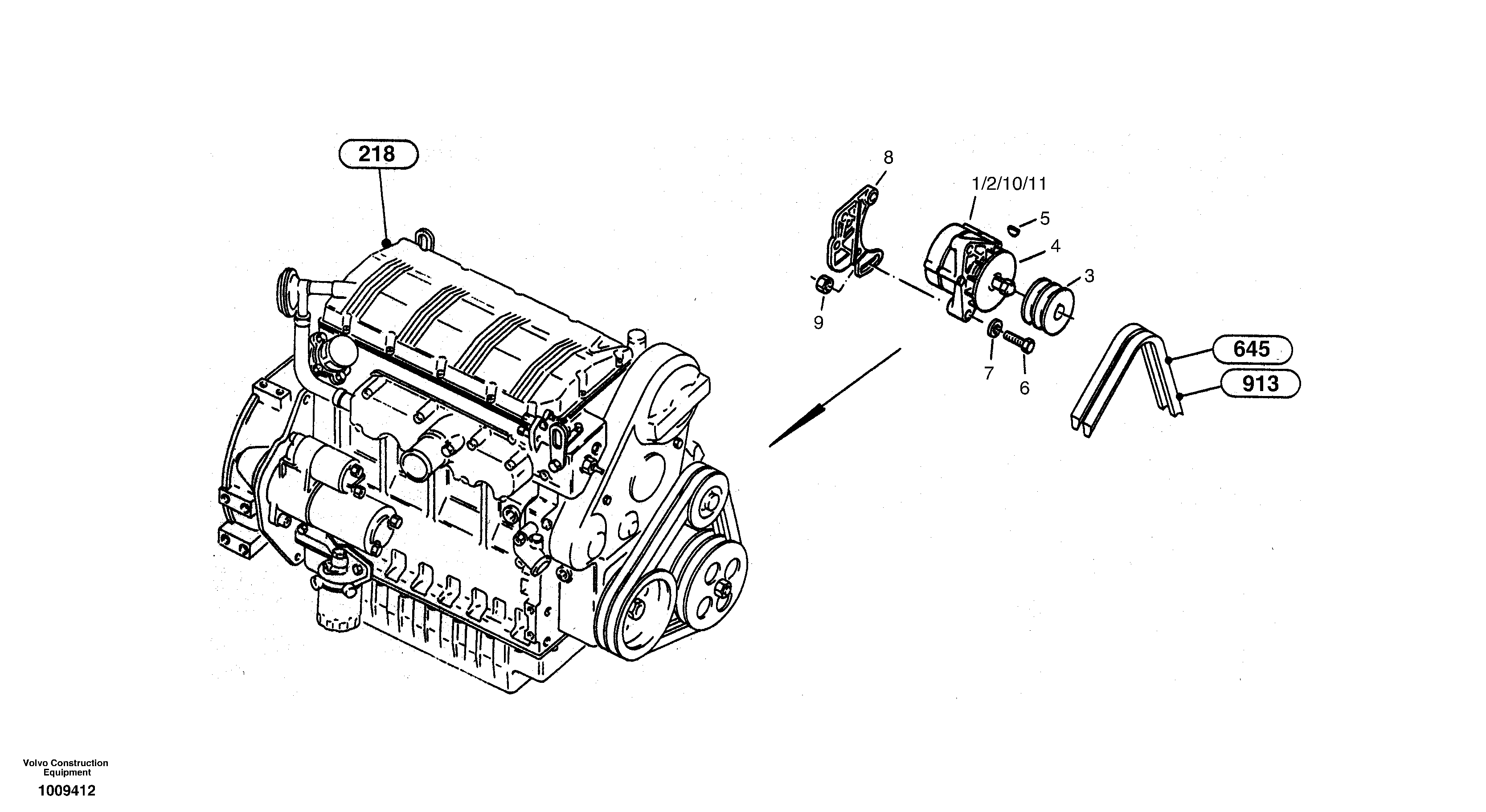 Alternator — volvo parts diagram