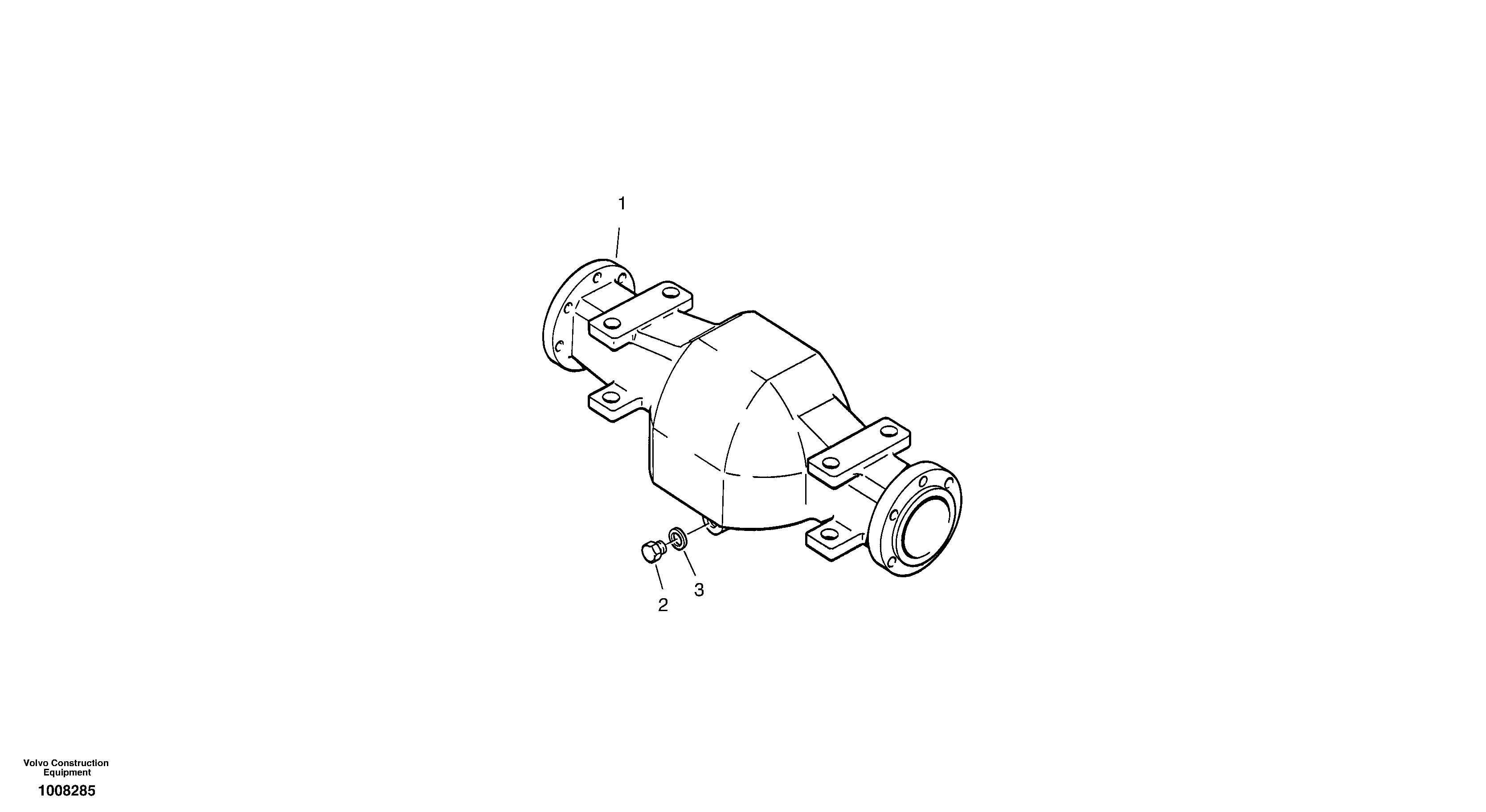 Housing - front axle — volvo parts diagram