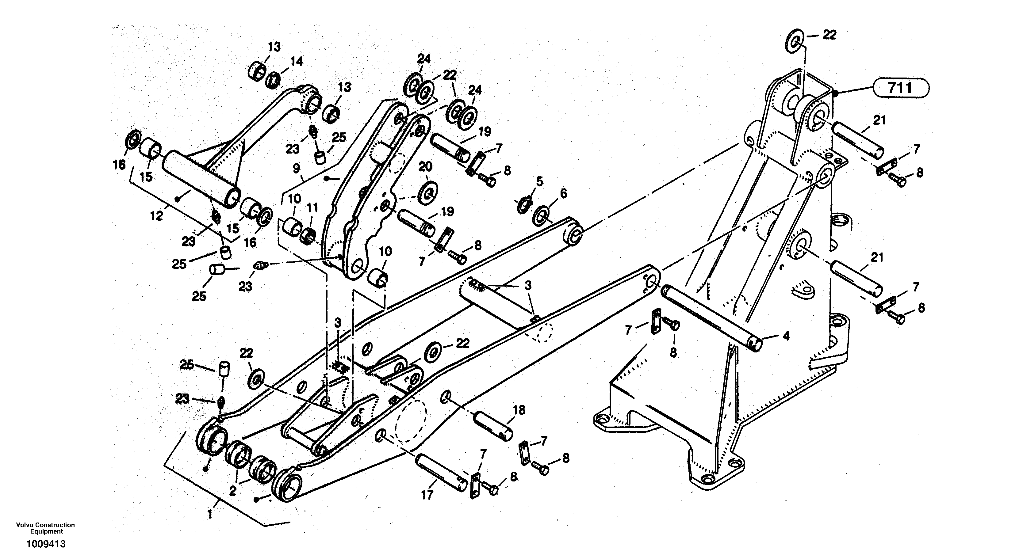 Lift frame — volvo parts diagram