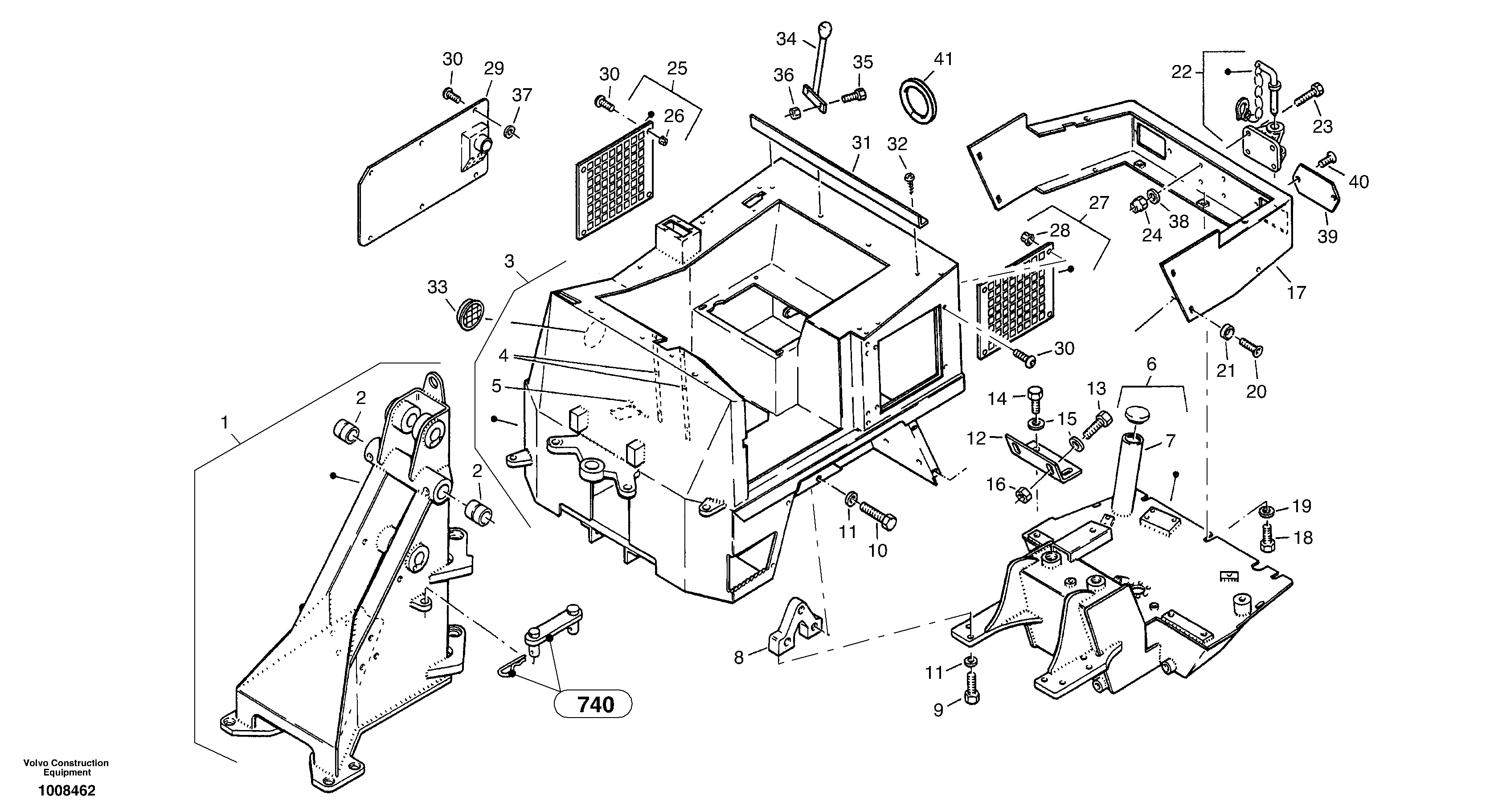 Frame — volvo parts diagram