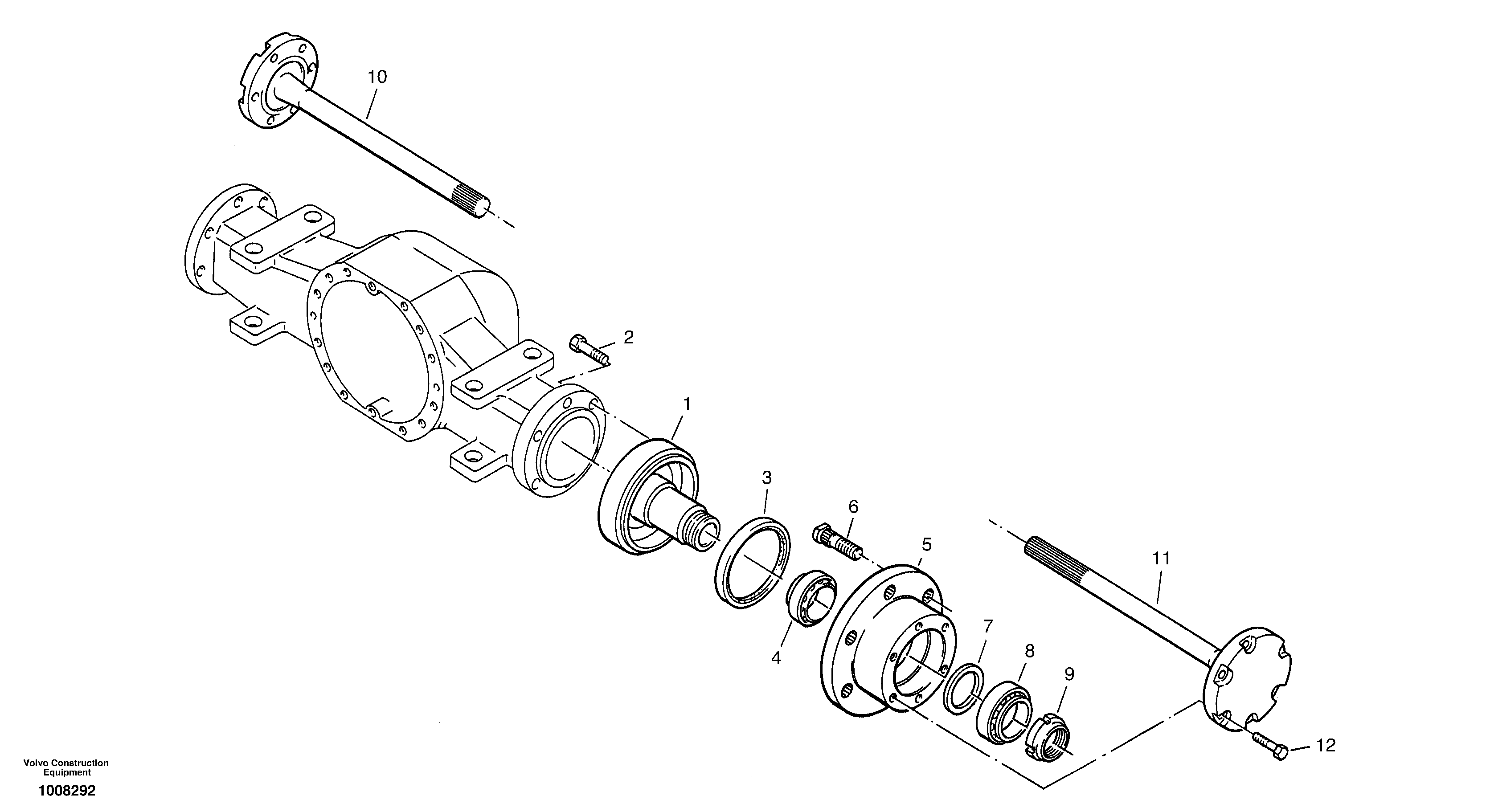 Final drive - Portal-rear axle — volvo parts diagram