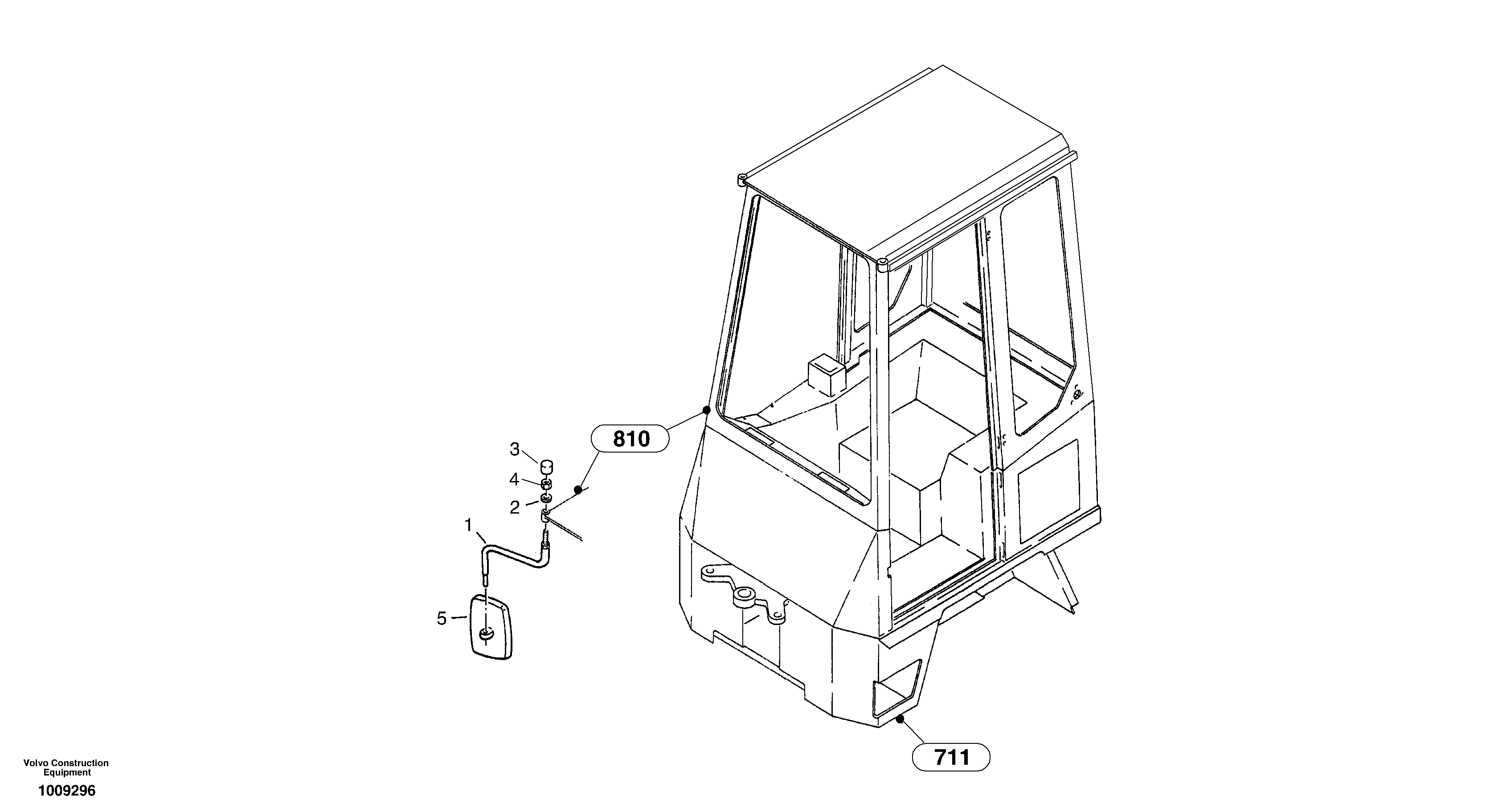 Rear view mirror — volvo parts diagram