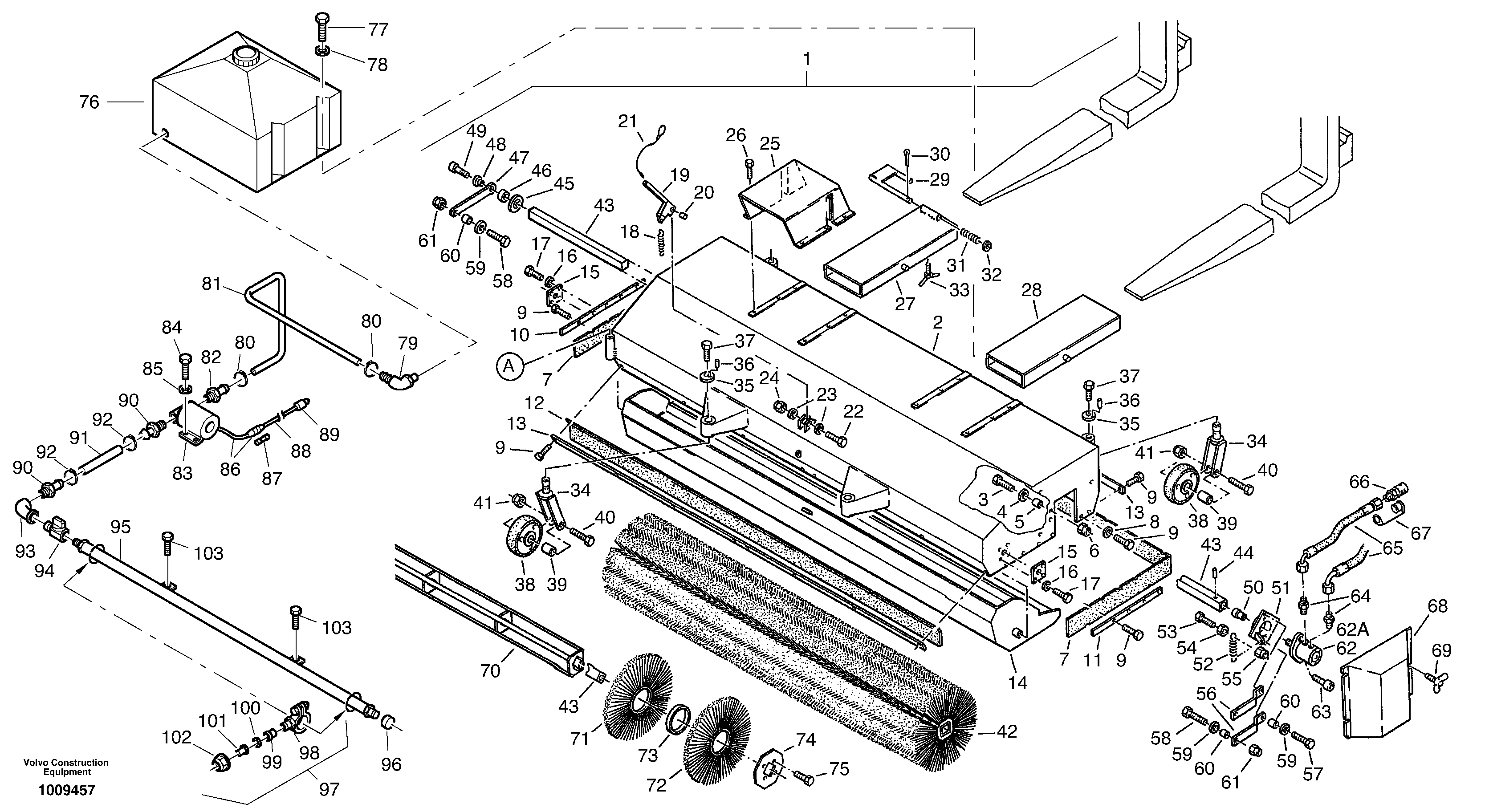 Sweeper — volvo parts diagram