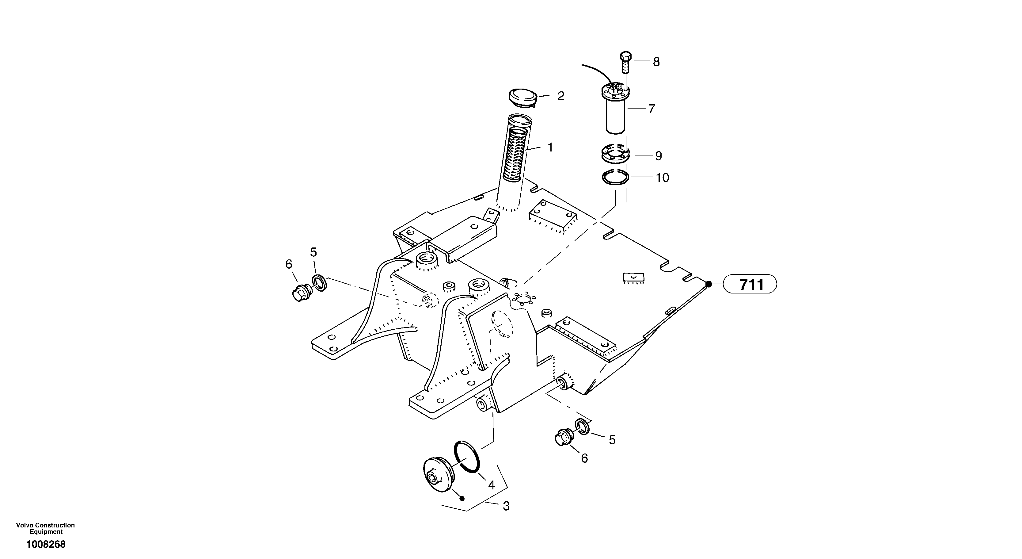 Fuel tank — volvo parts diagram