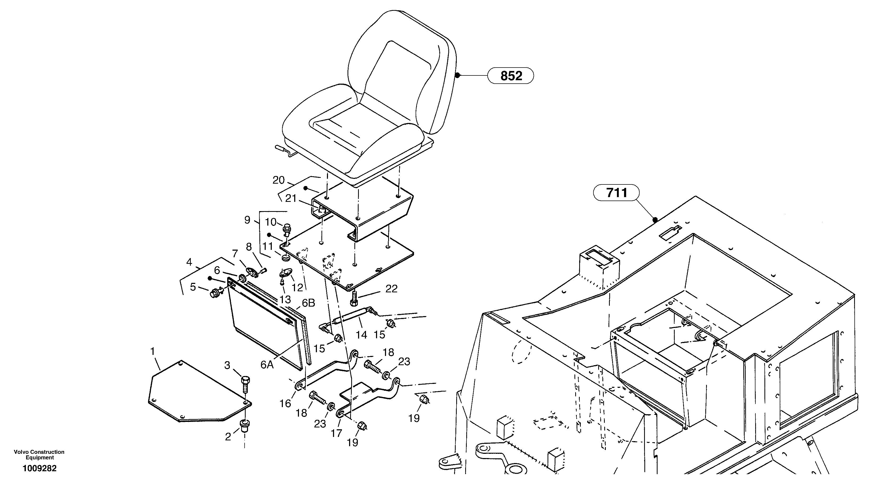 Floor panels and cover plates — volvo parts diagram