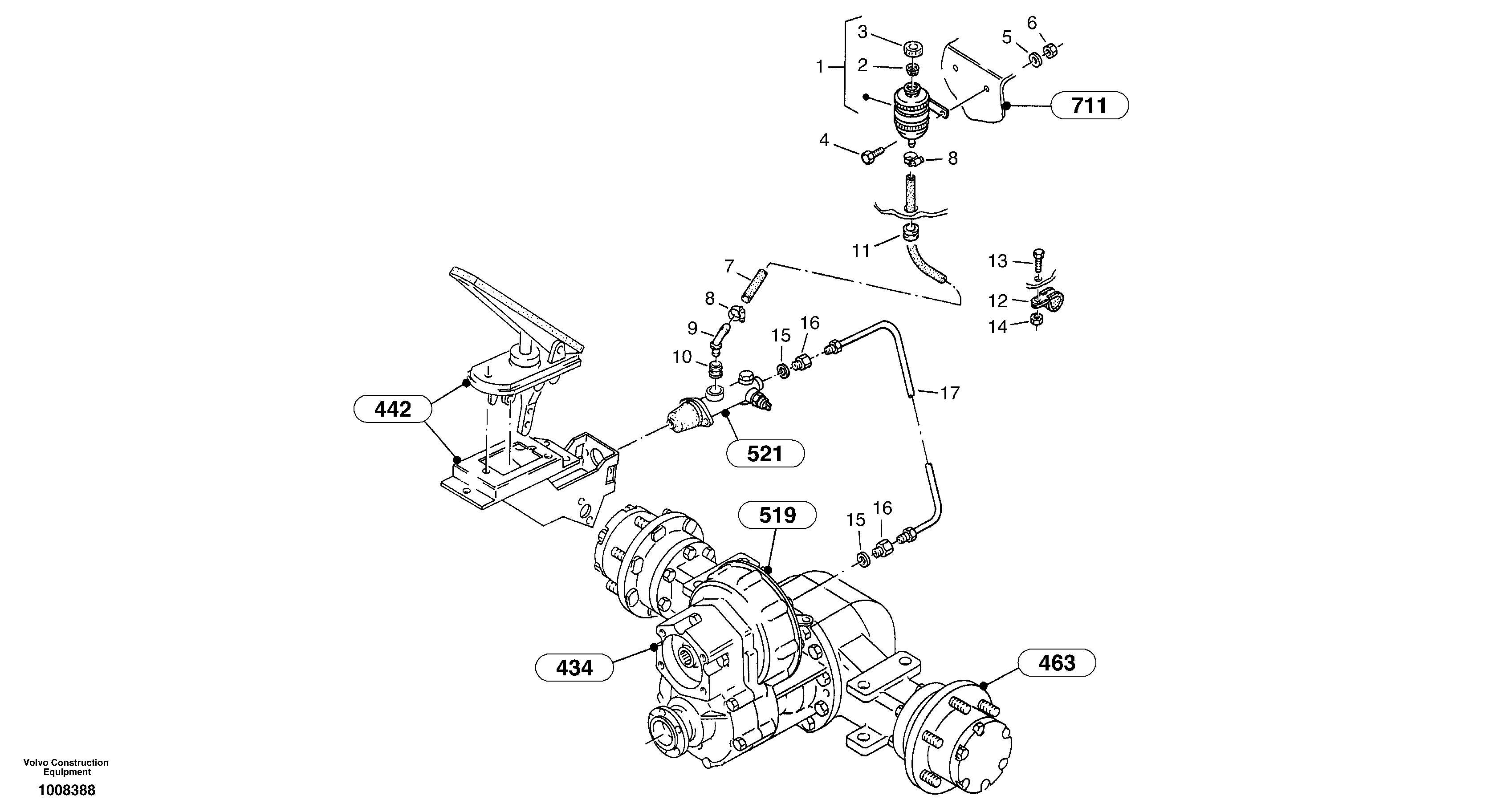 Brake lines — volvo parts diagram