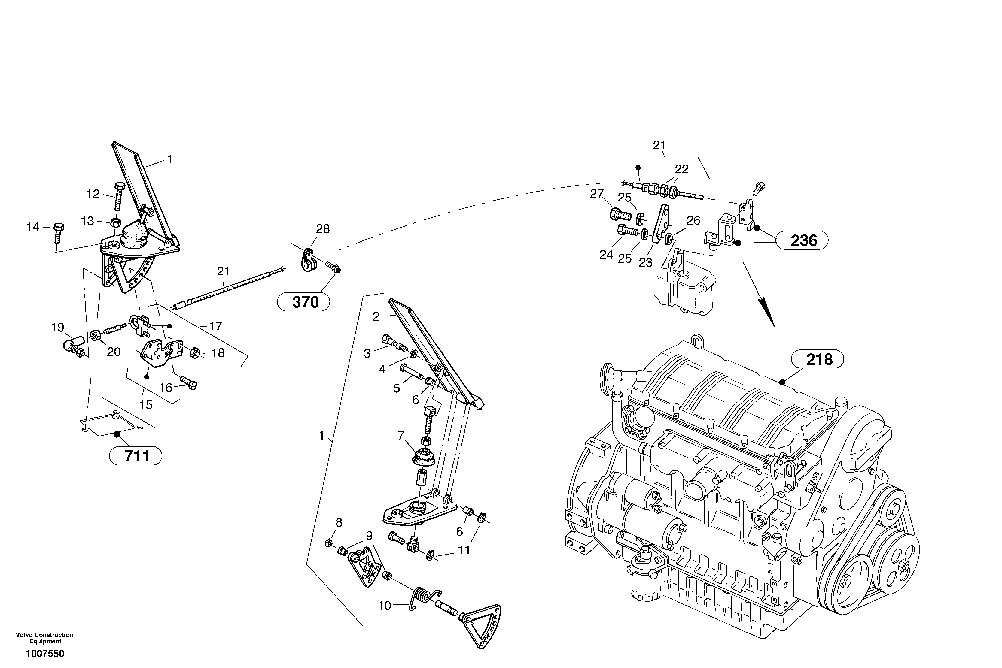 Speed control — volvo parts diagram