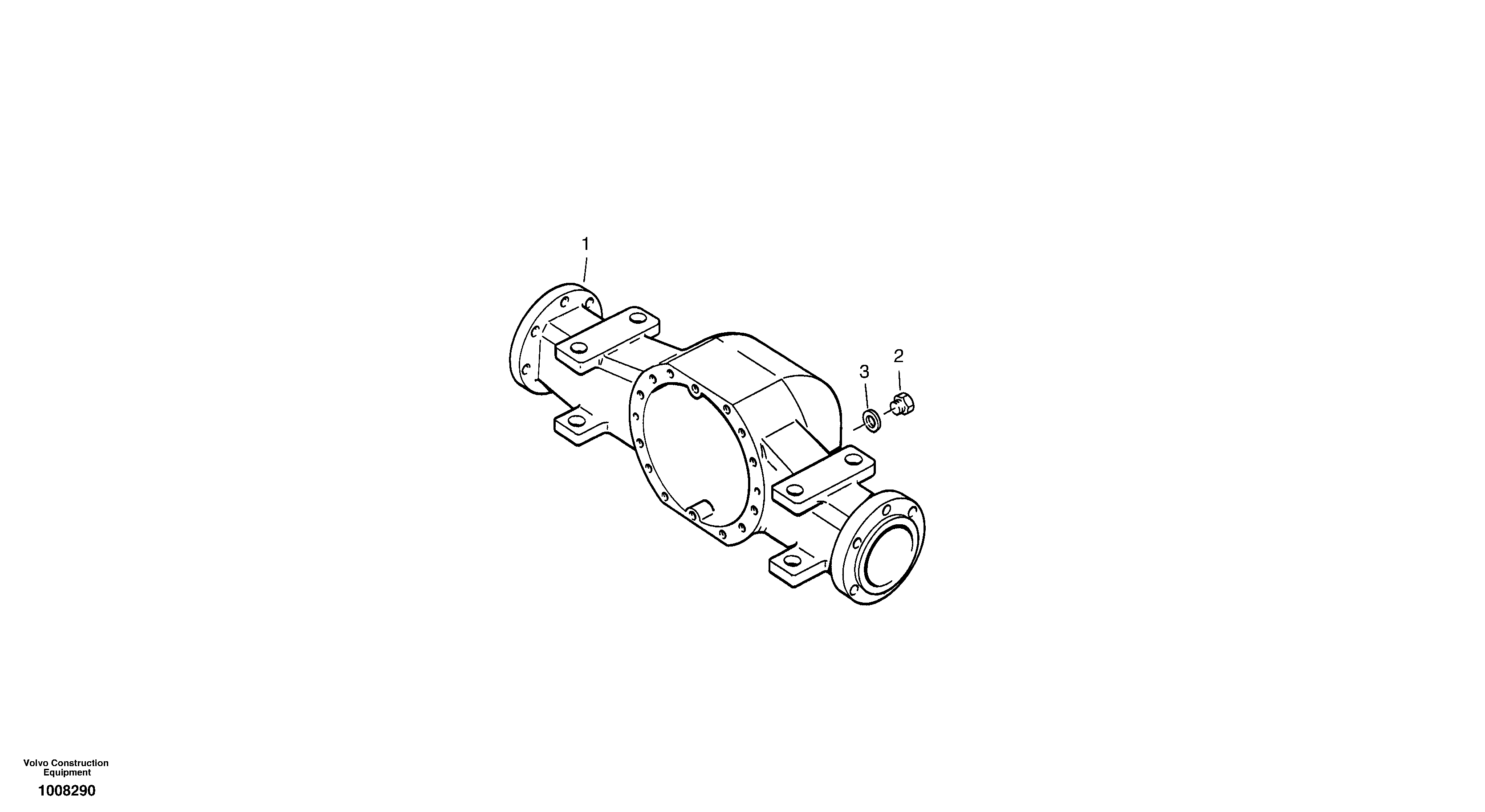 Housing - rear axle — volvo parts diagram