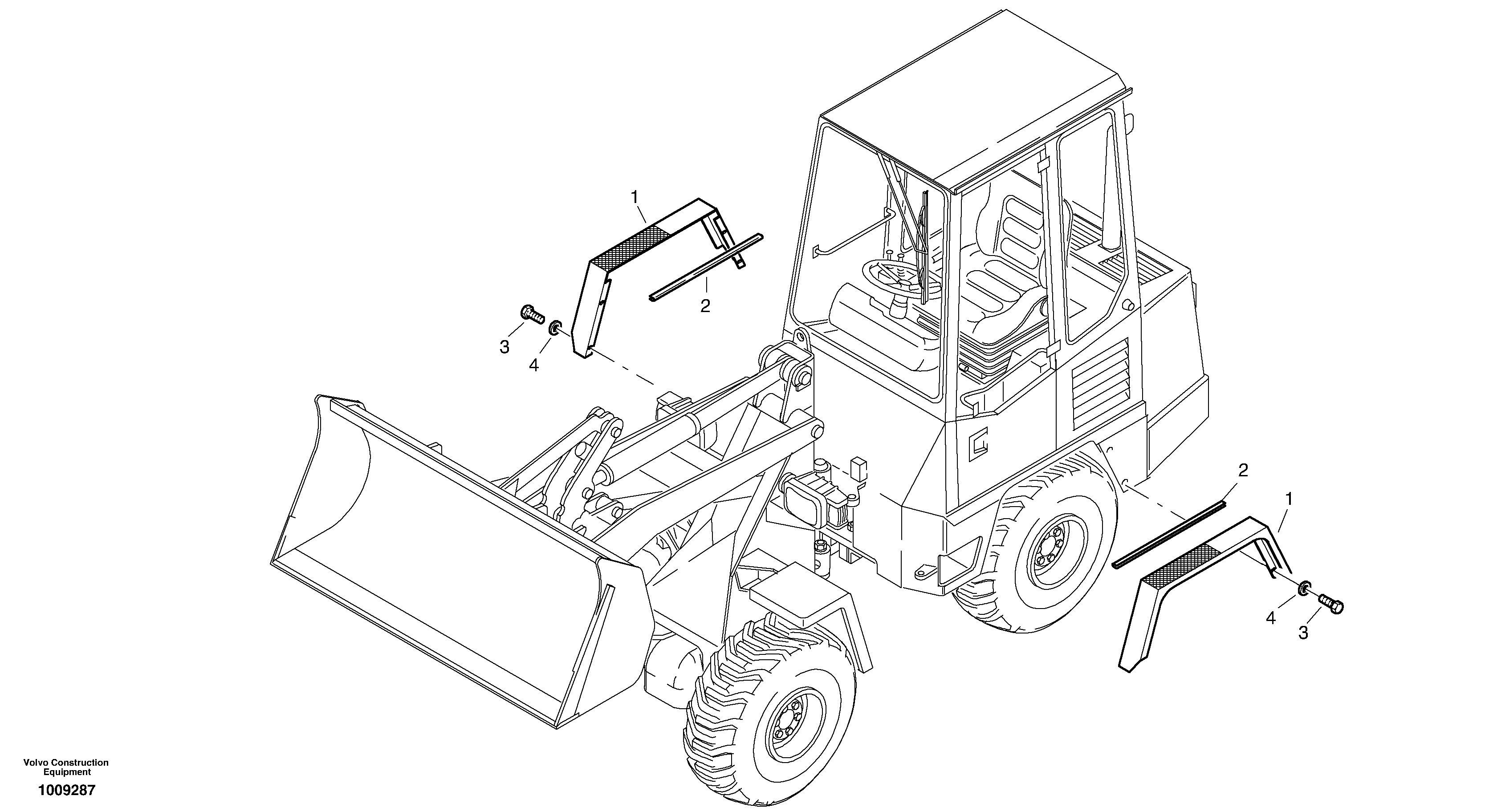 Mudguards - rear — volvo parts diagram