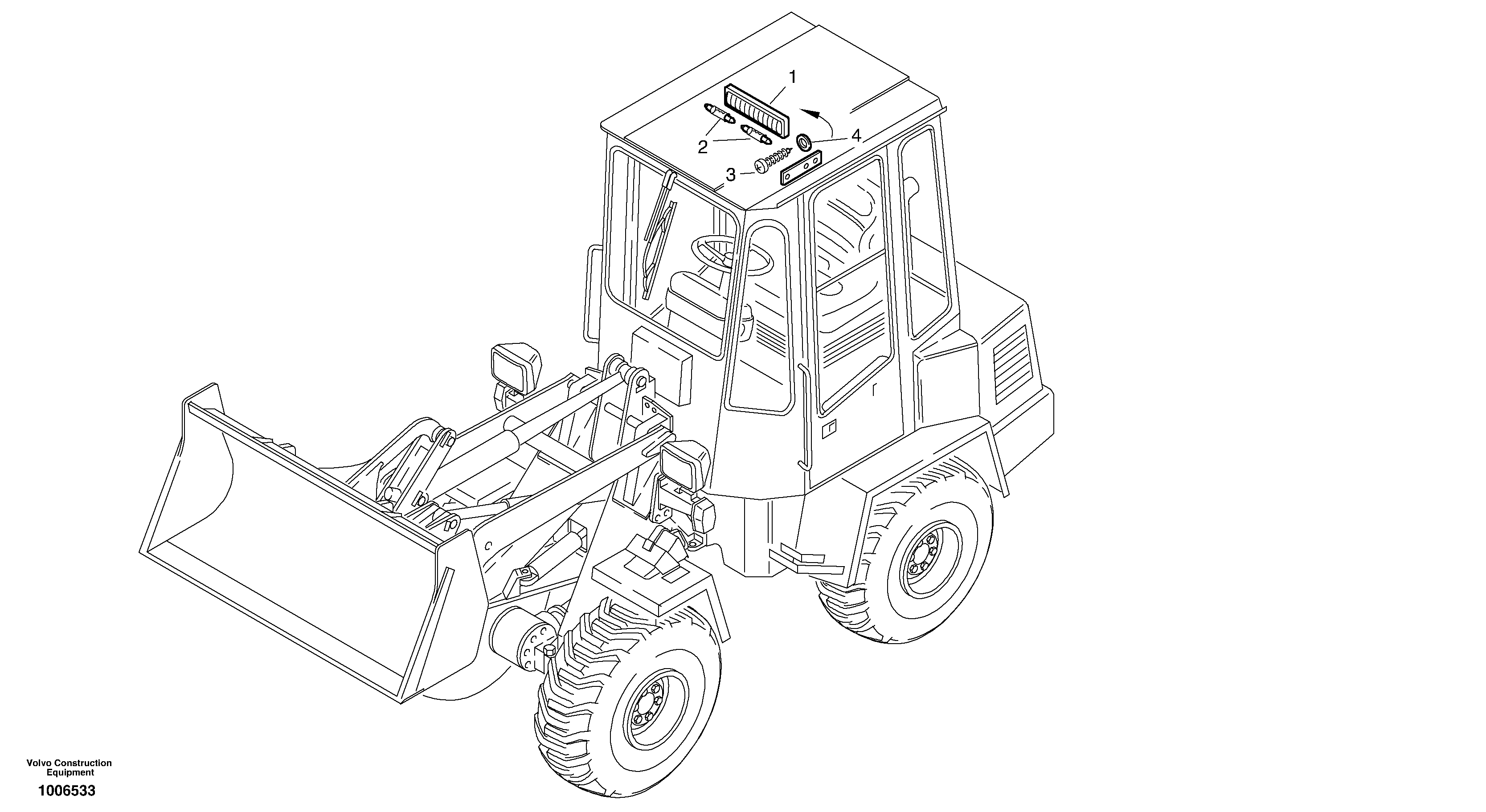Cabin lighting — volvo parts diagram