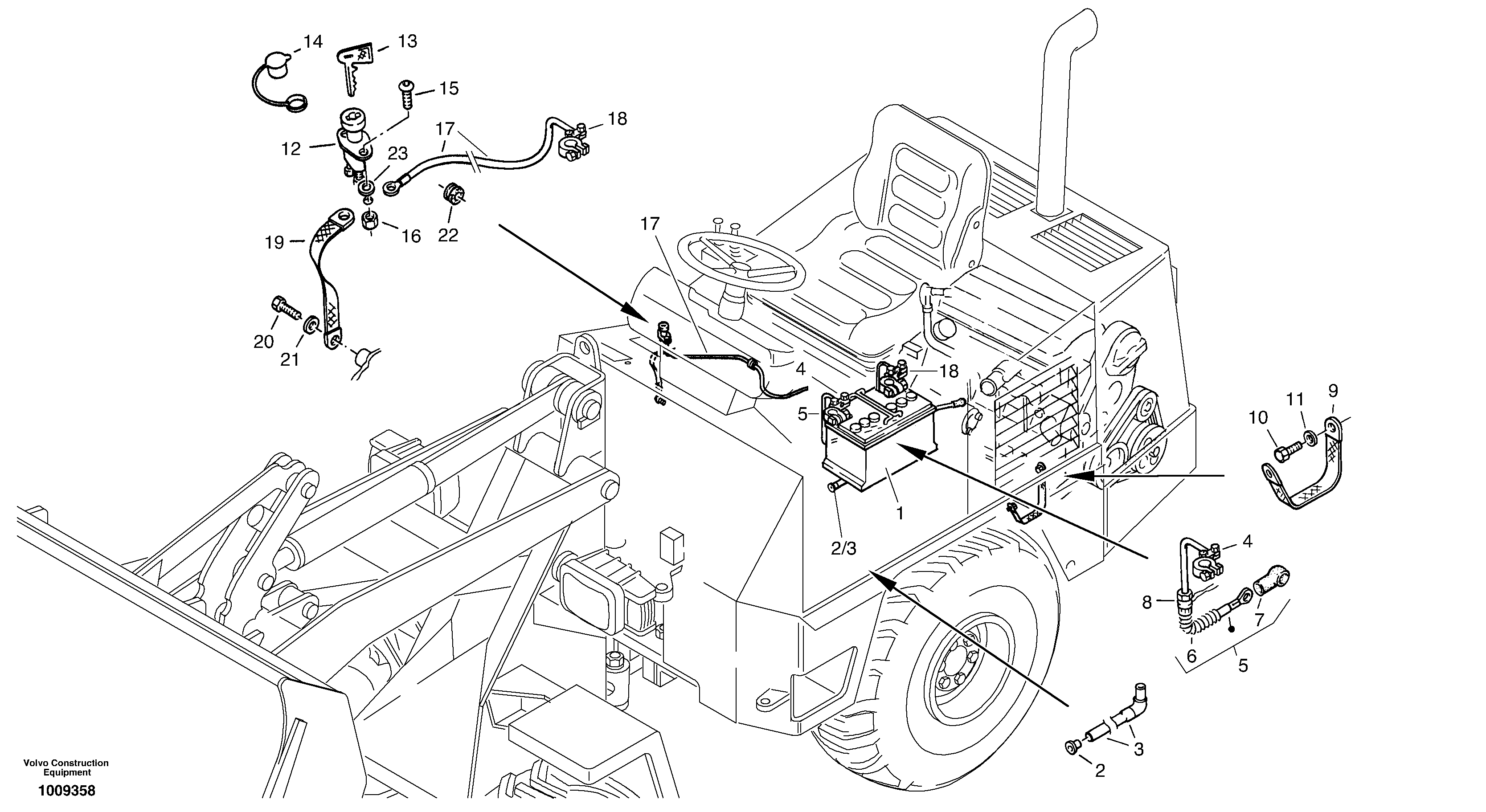 Battery — volvo parts diagram