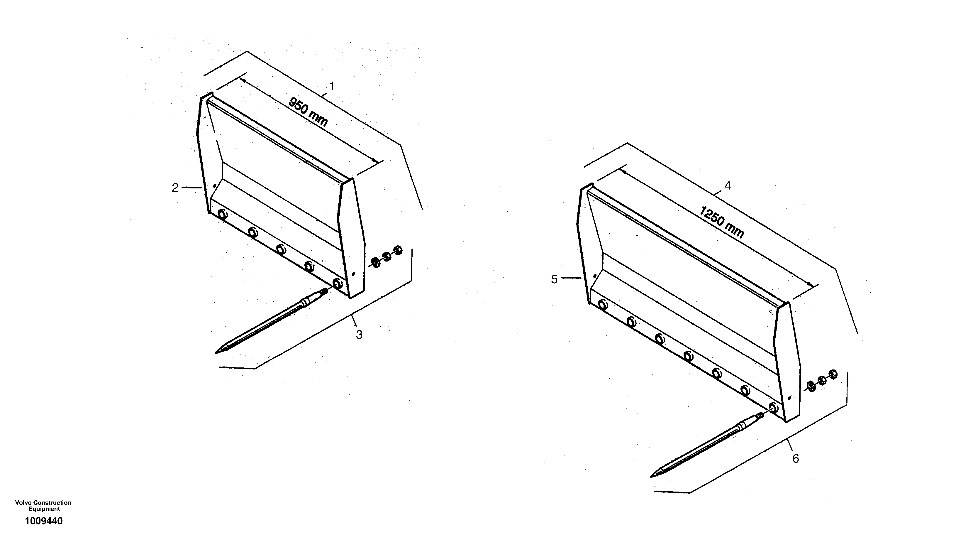 Hay fork - Dirty fork — volvo parts diagram