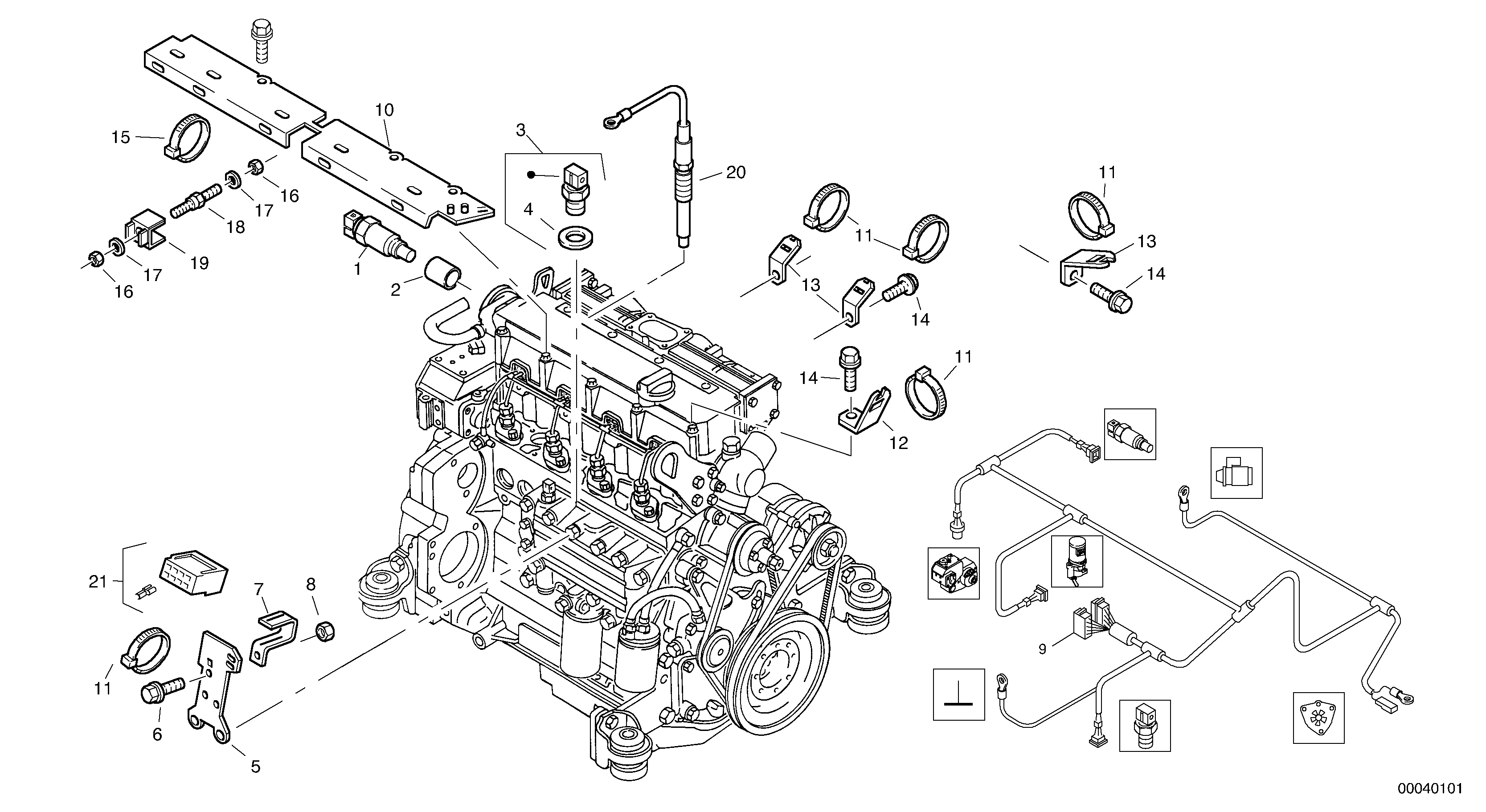 Electric - Engine — volvo parts diagram