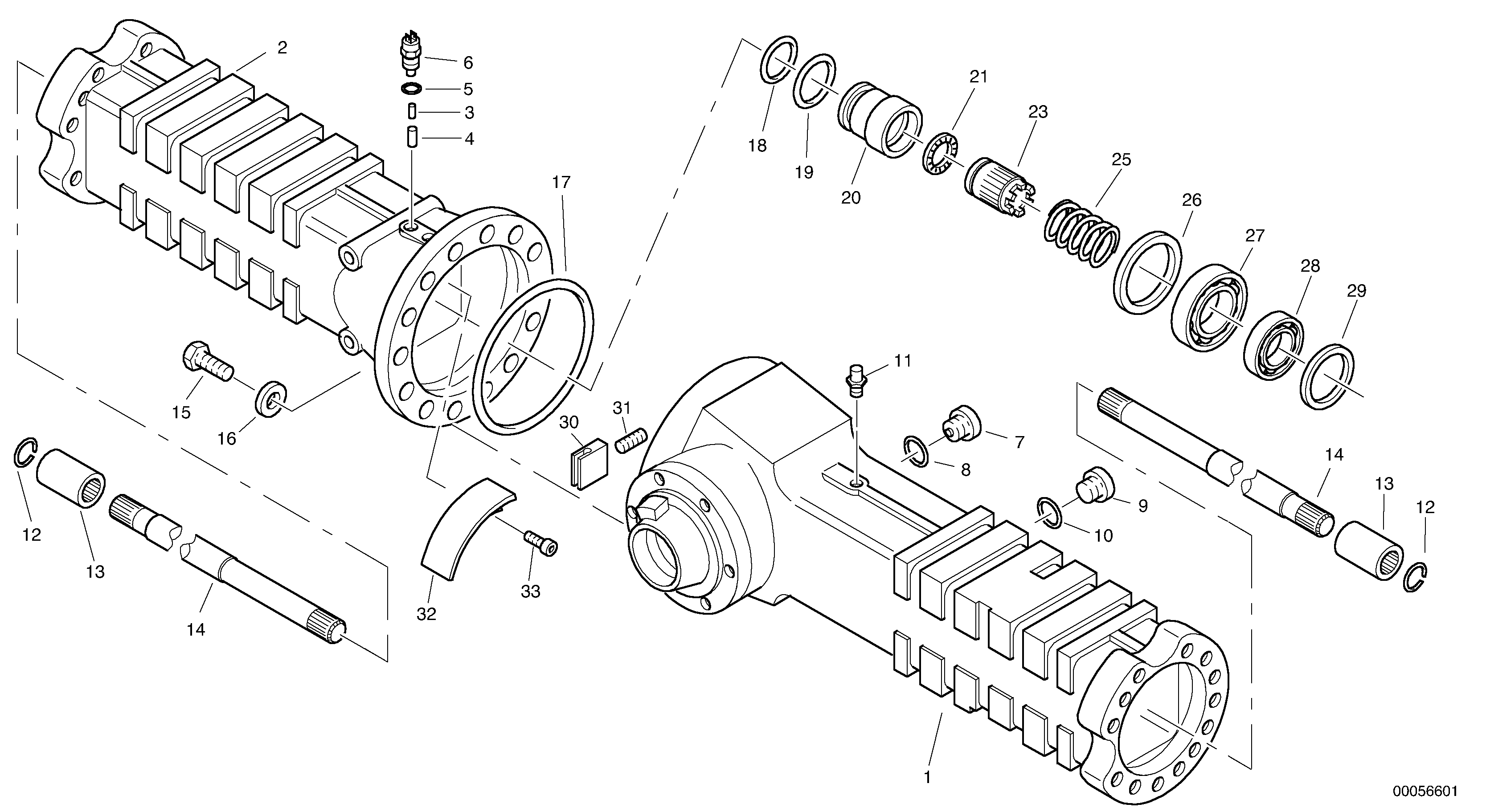 Housing - rear axle — volvo parts diagram