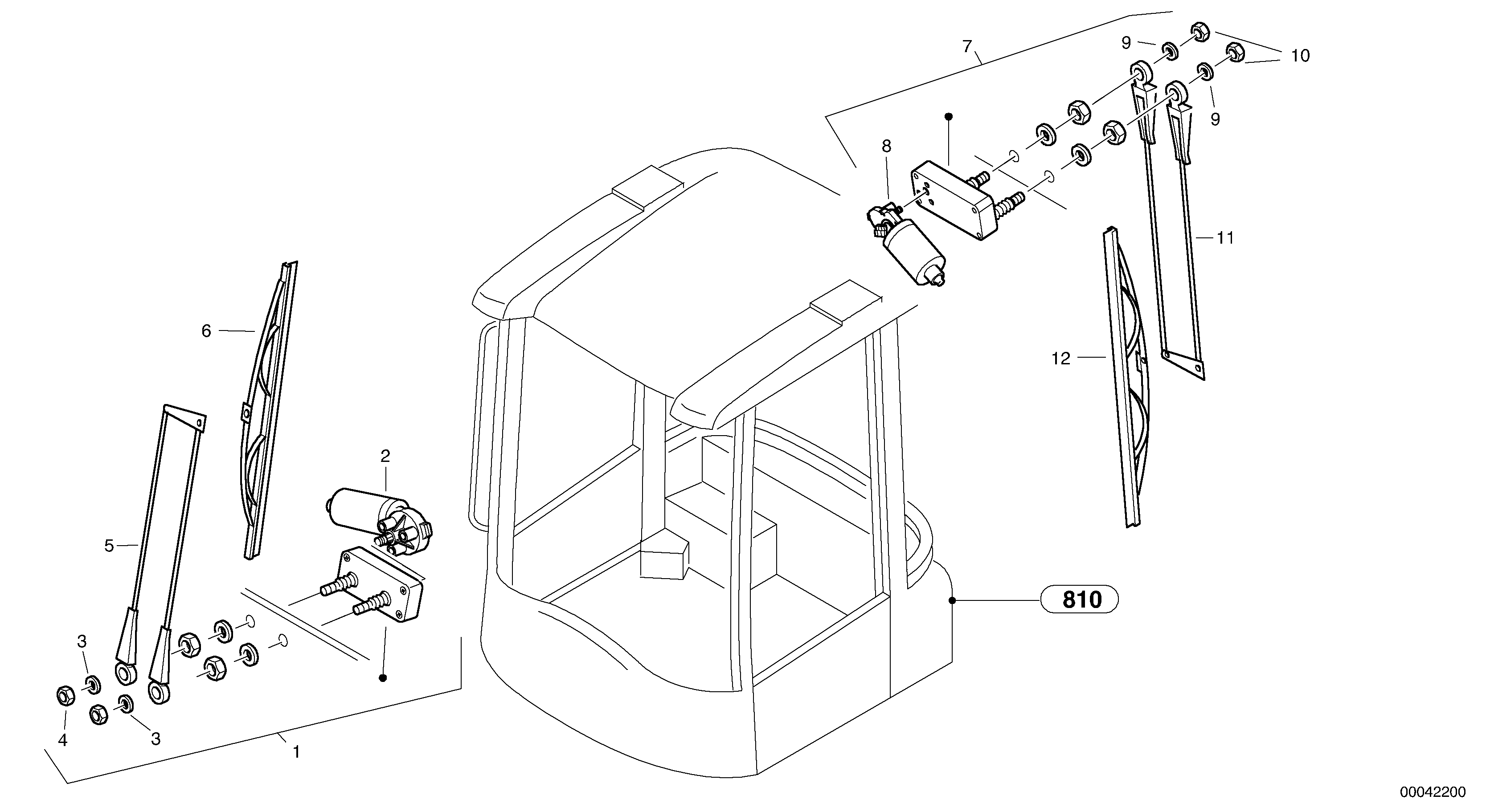 Wiper installation — volvo parts diagram