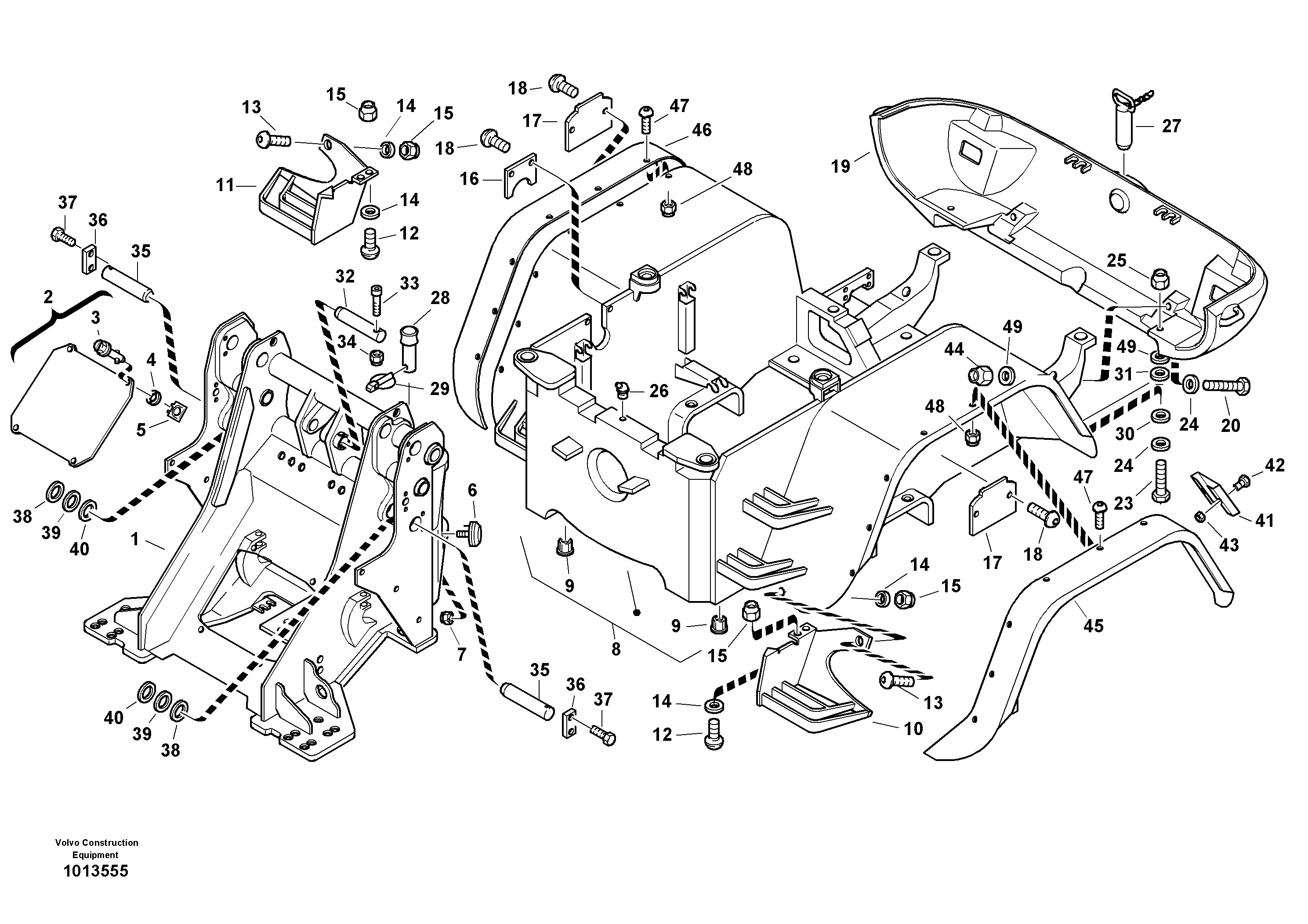 Frame — volvo parts diagram