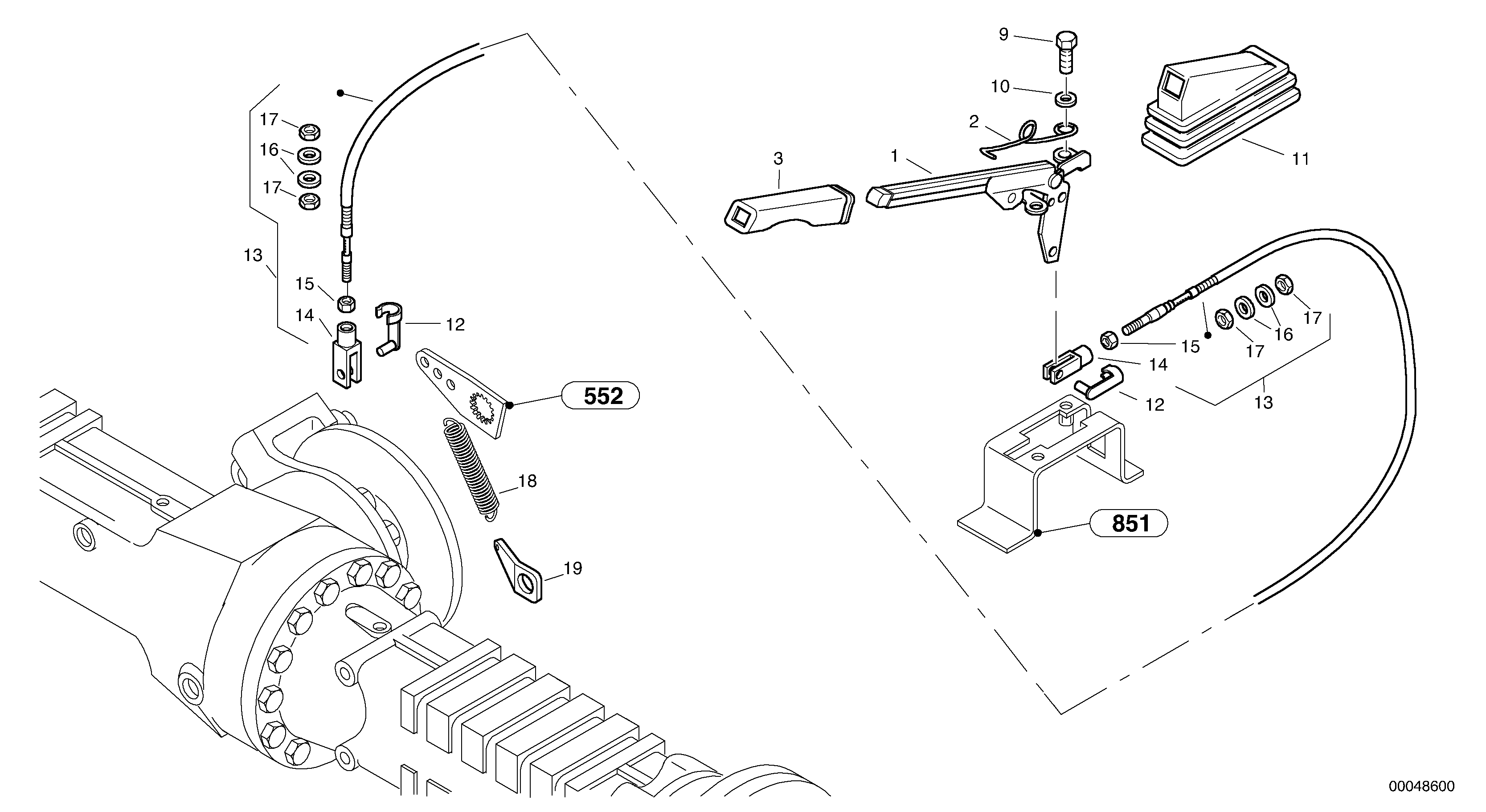 Hand brake — volvo parts diagram