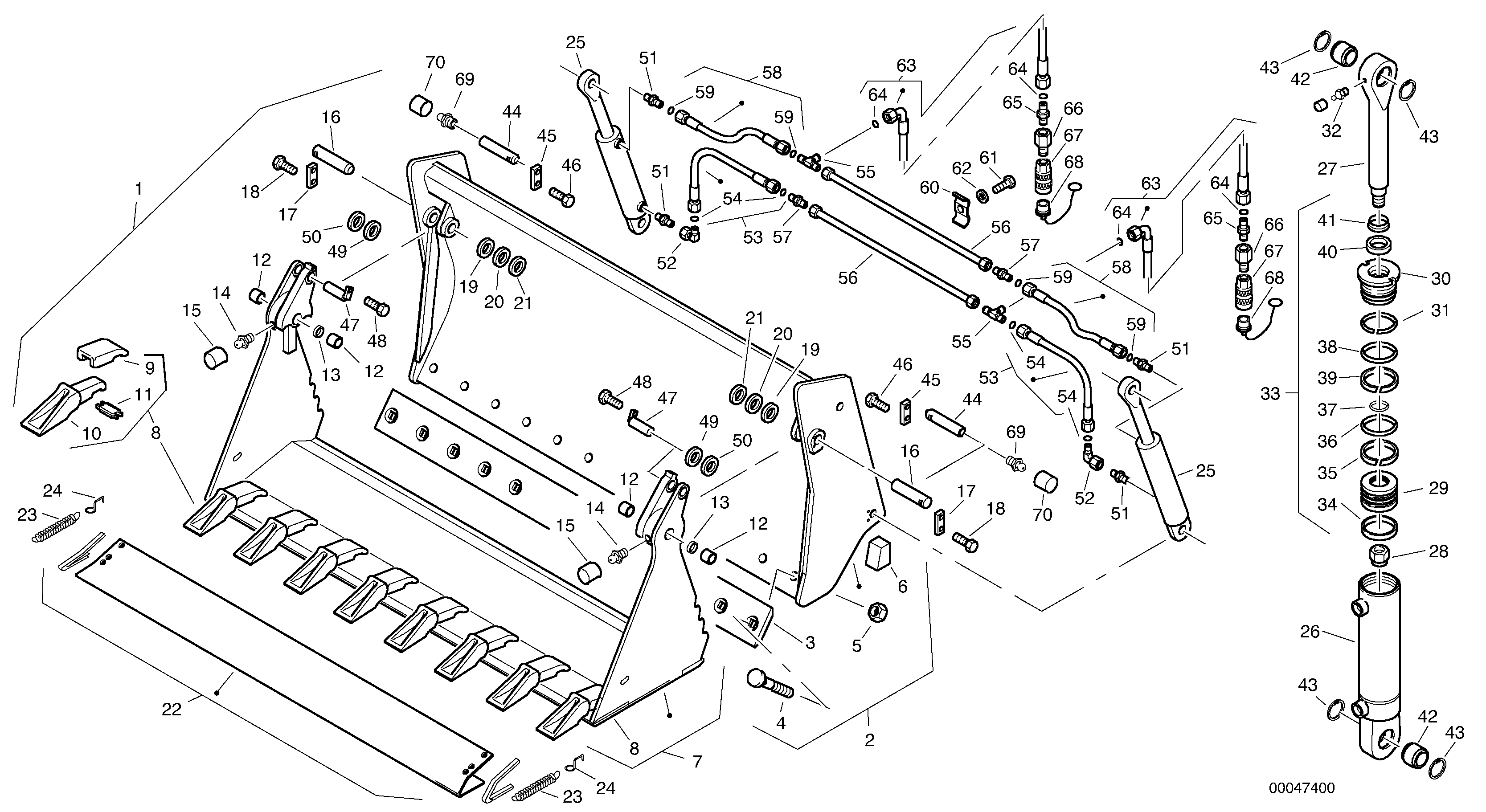 Combined bucket - TPV — volvo parts diagram