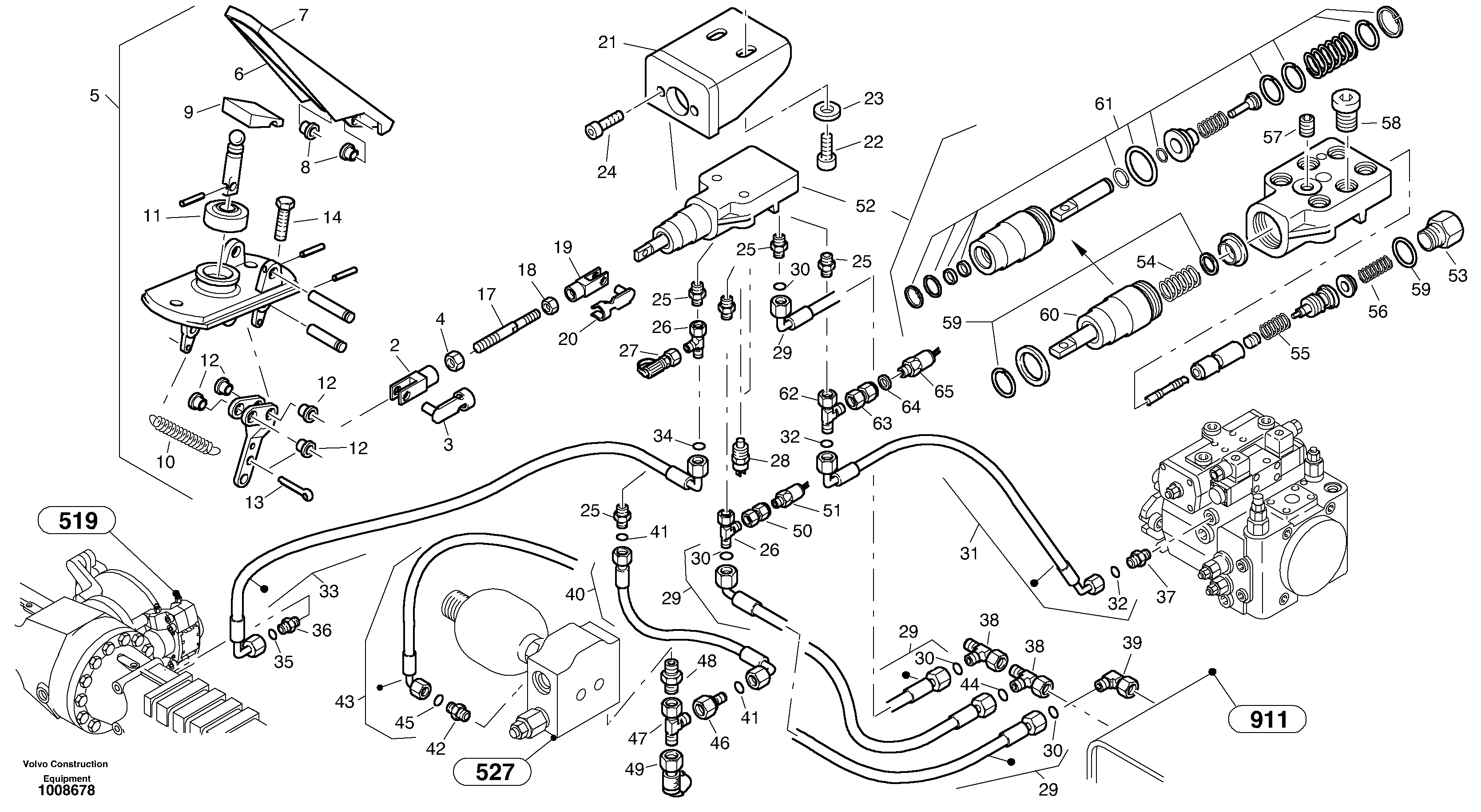 Inch control — volvo parts diagram
