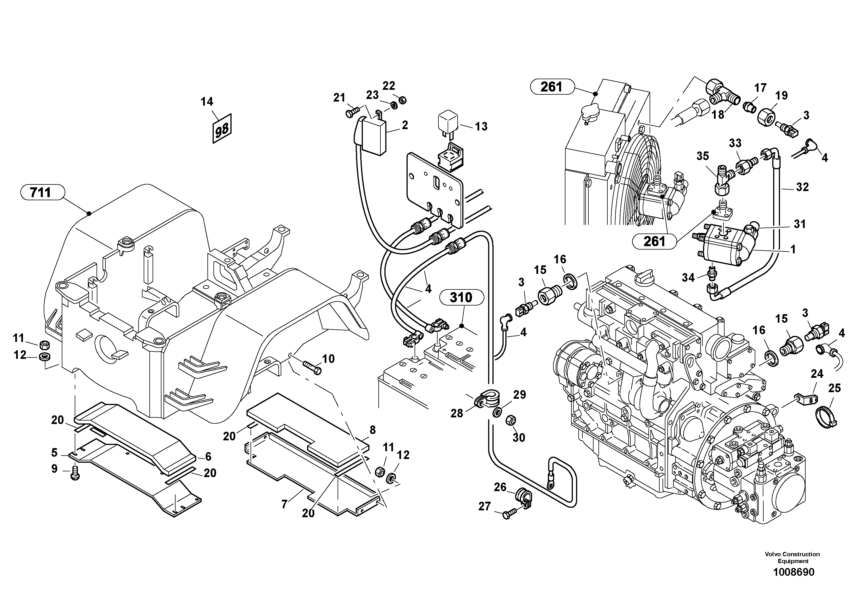 Noise screening — volvo parts diagram