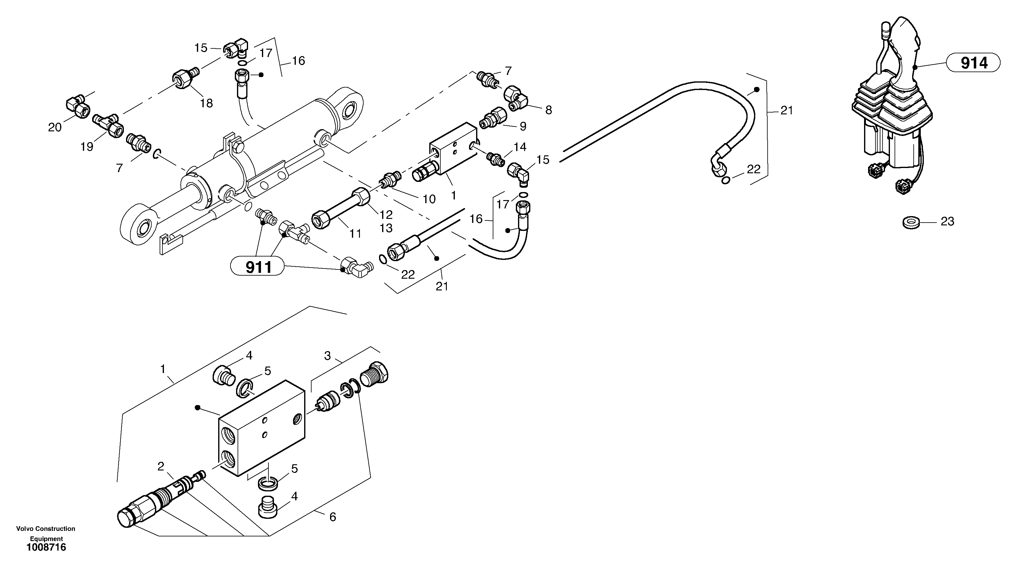 Fly back bracke equipment — volvo parts diagram