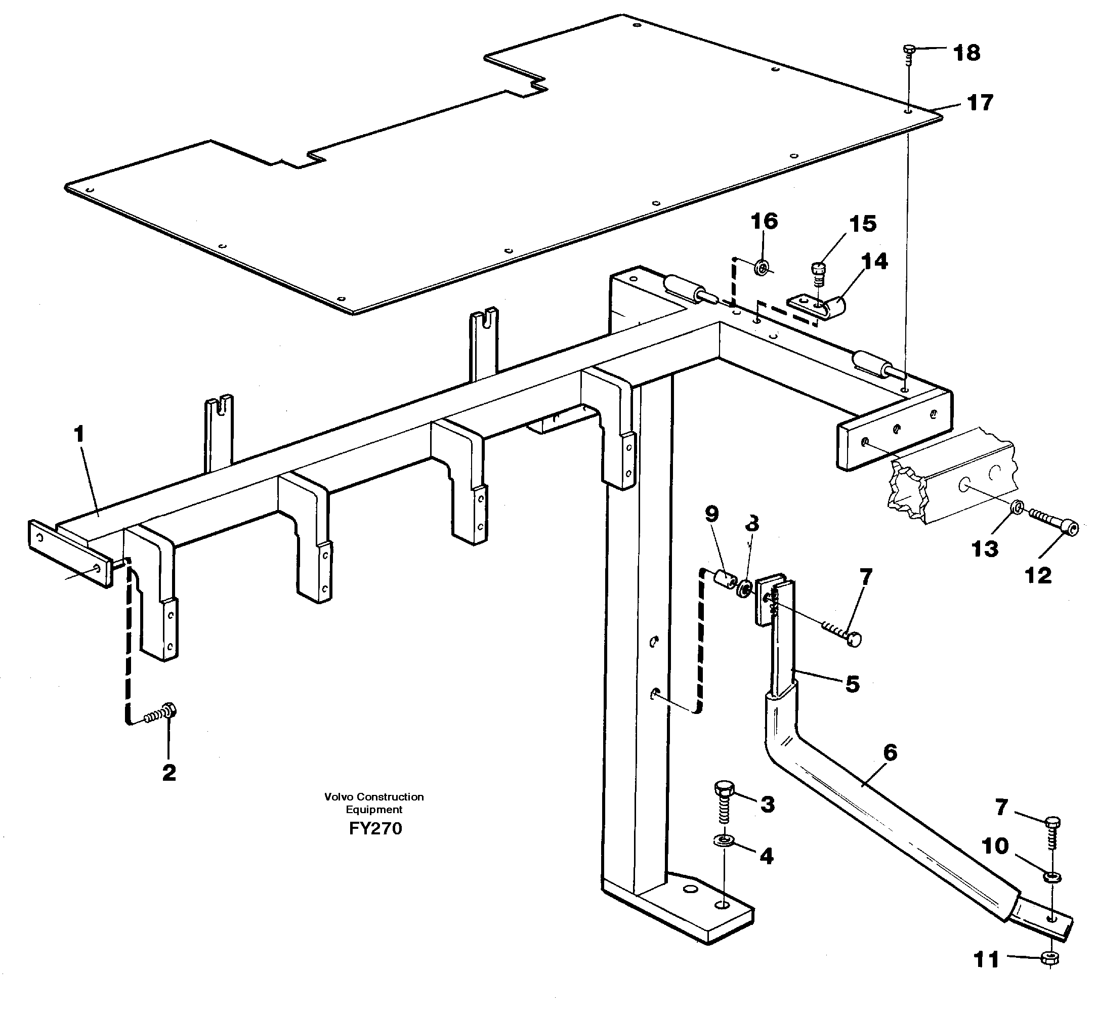 Support, front — volvo parts diagram