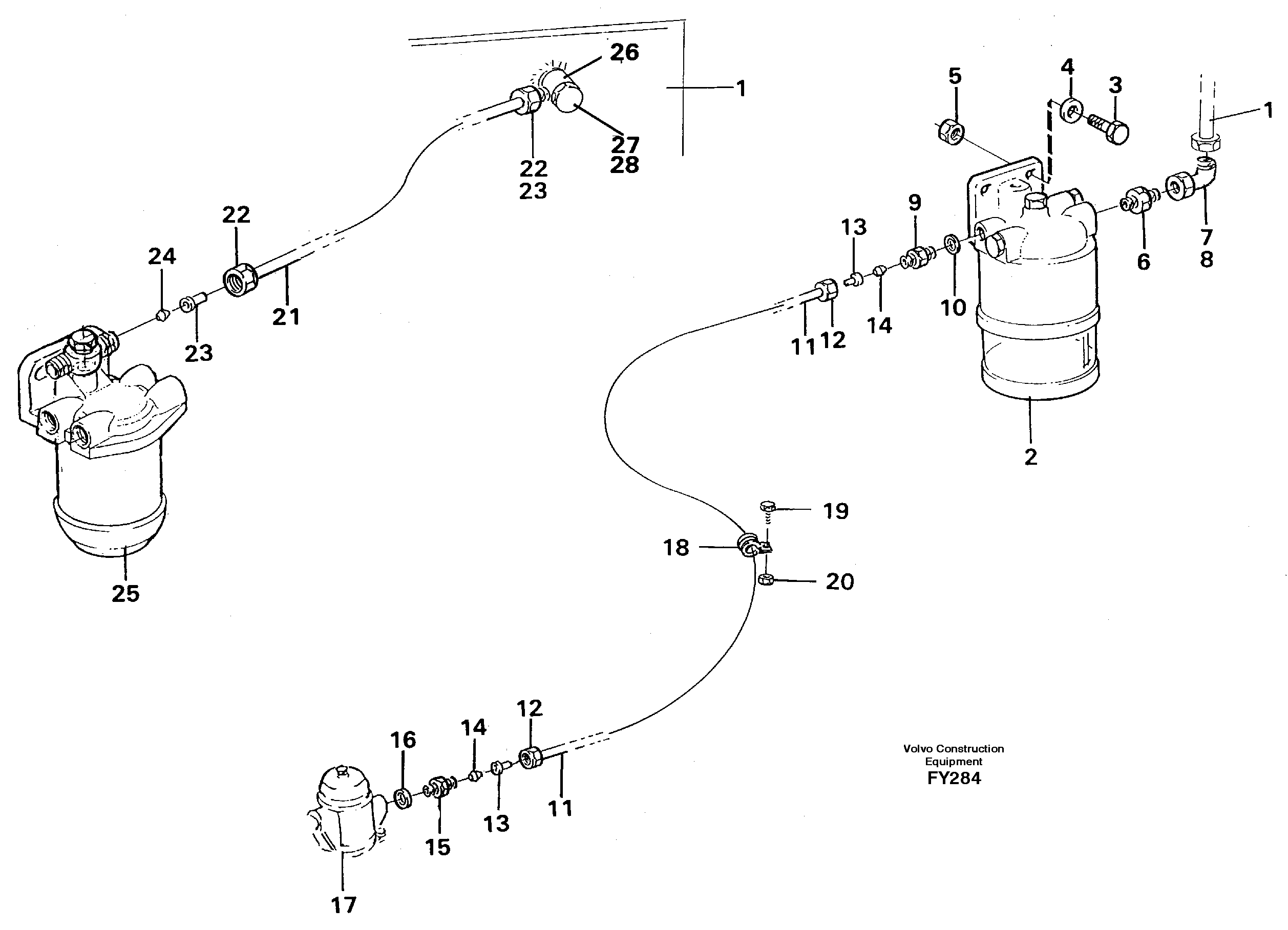 Fuel system: Fuel tank - fuel pump — volvo parts diagram