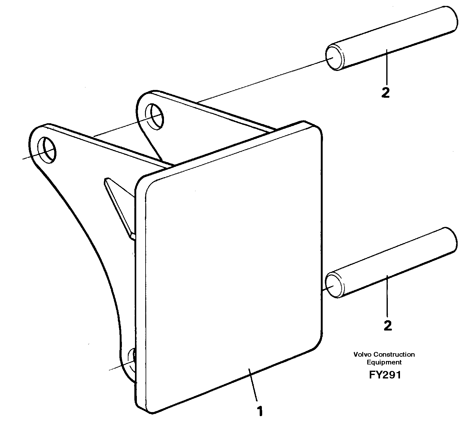 Hammer plate  14258943 — volvo parts diagram