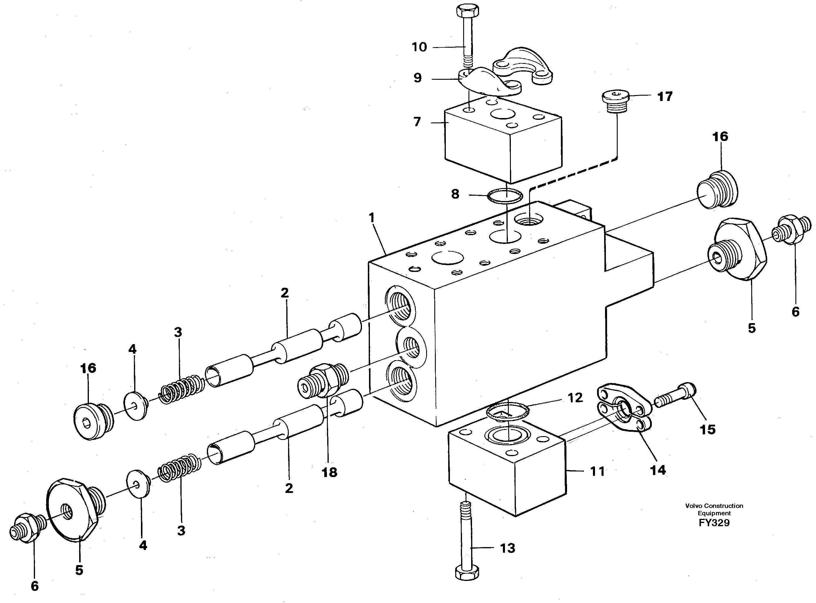 Operating valve  14253462 — volvo parts diagram
