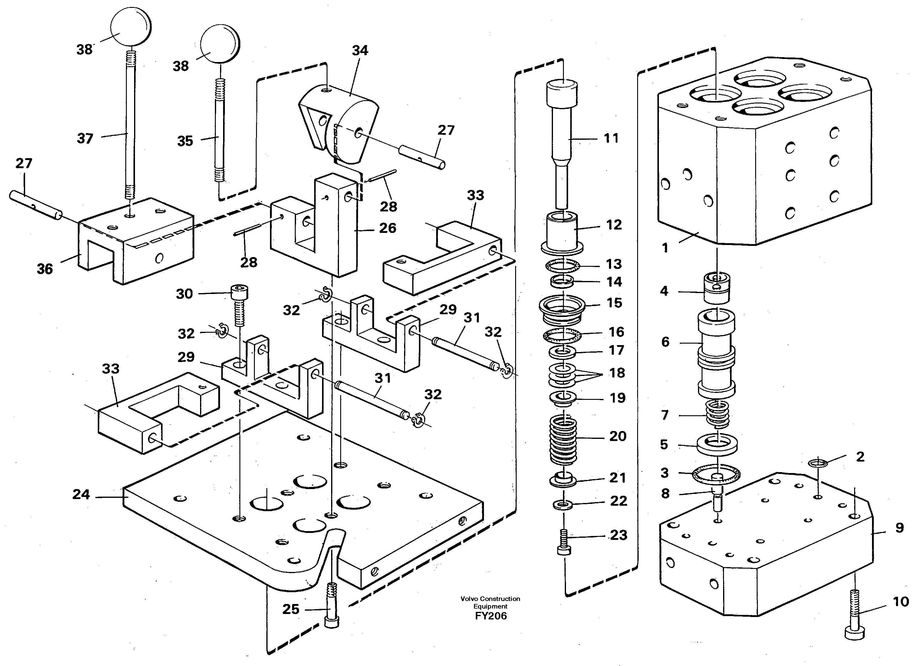 Control pressure valve — volvo parts diagram
