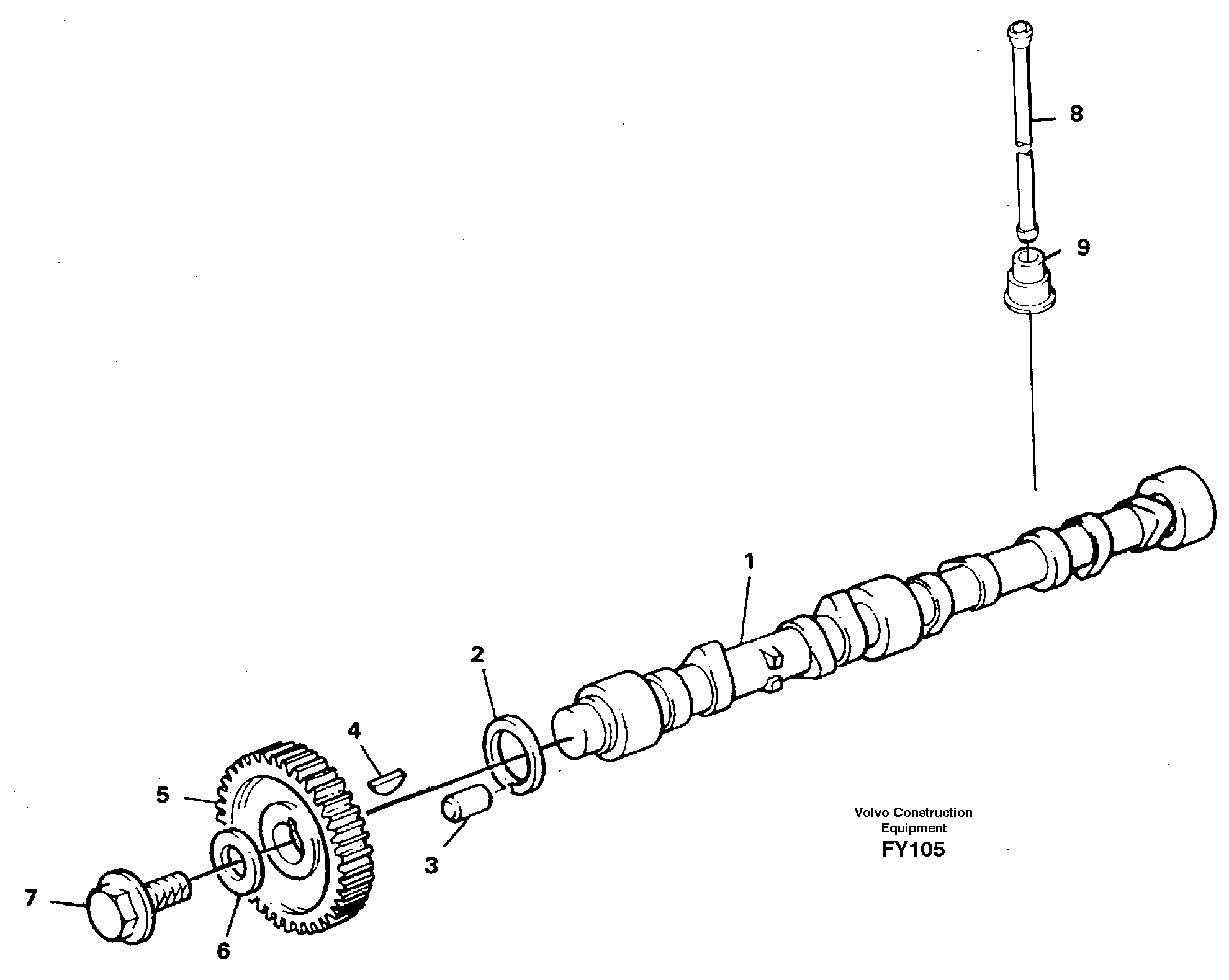 Camshaft — volvo parts diagram