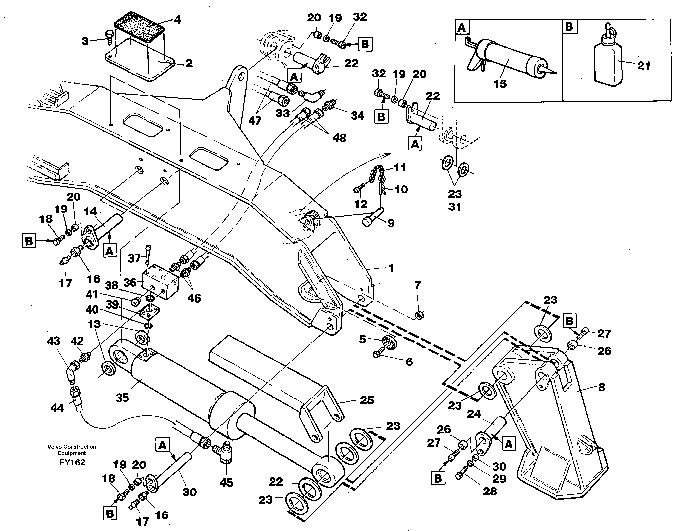 Outriggers, fixed plates  14259272 — volvo parts diagram