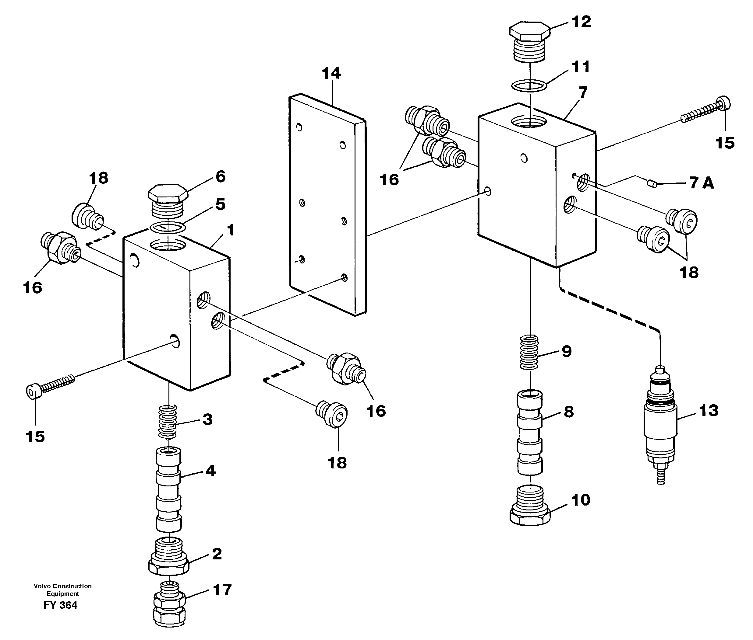 Relay valves  14267971 — volvo parts diagram