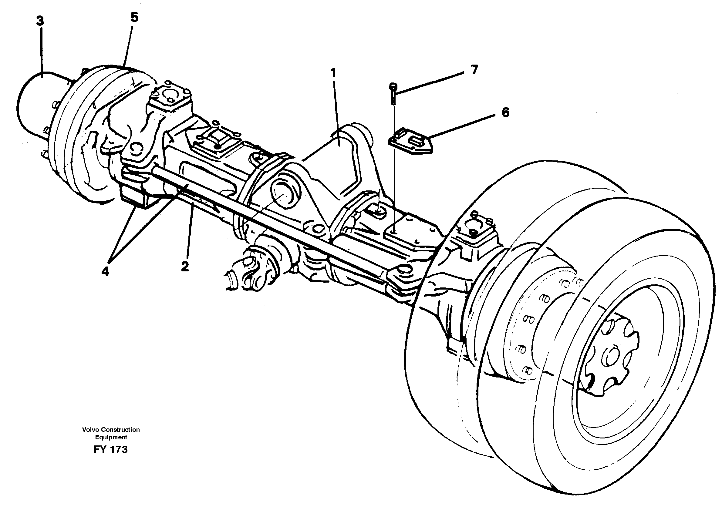 Front axle — volvo parts diagram