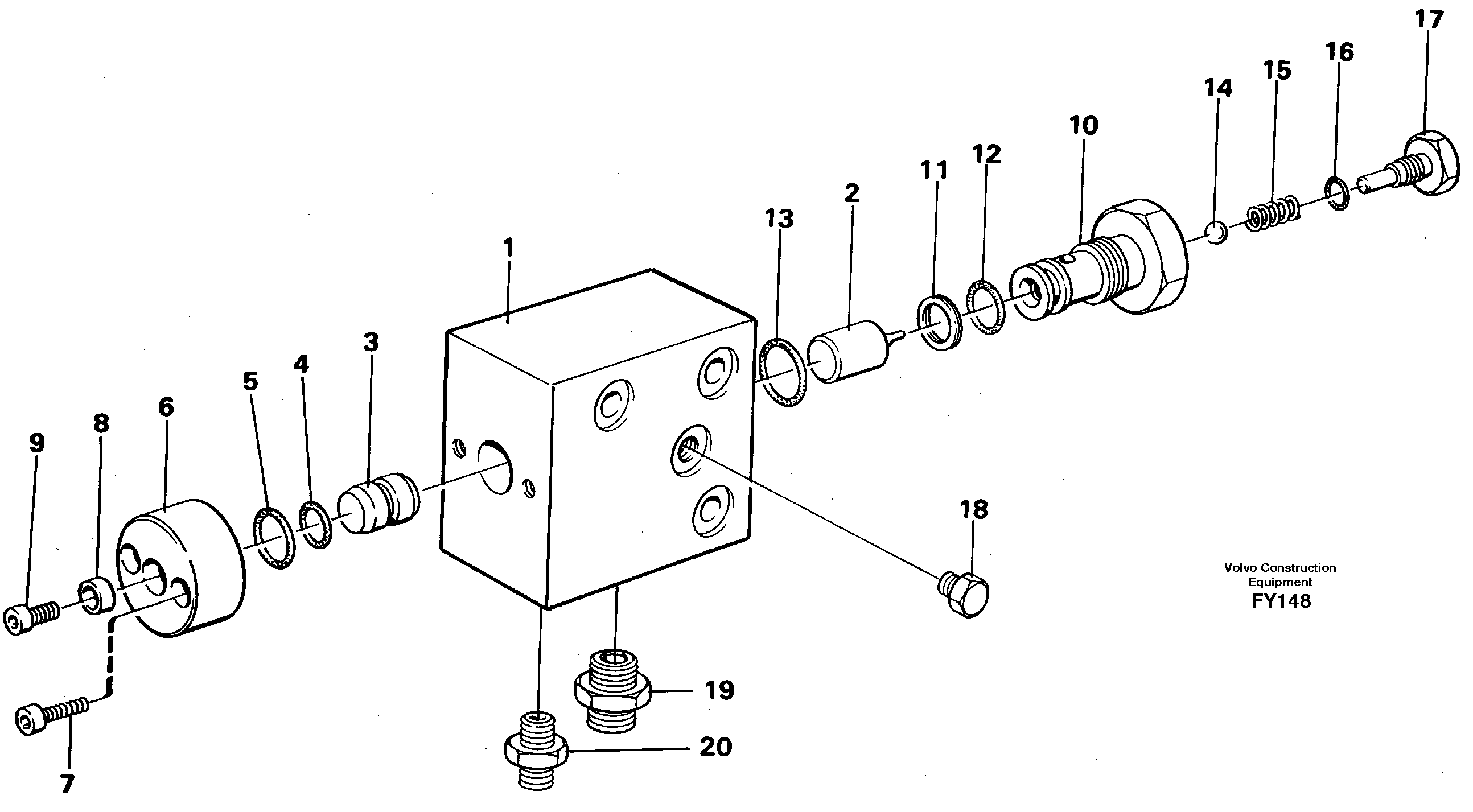 Axle locking system — volvo parts diagram