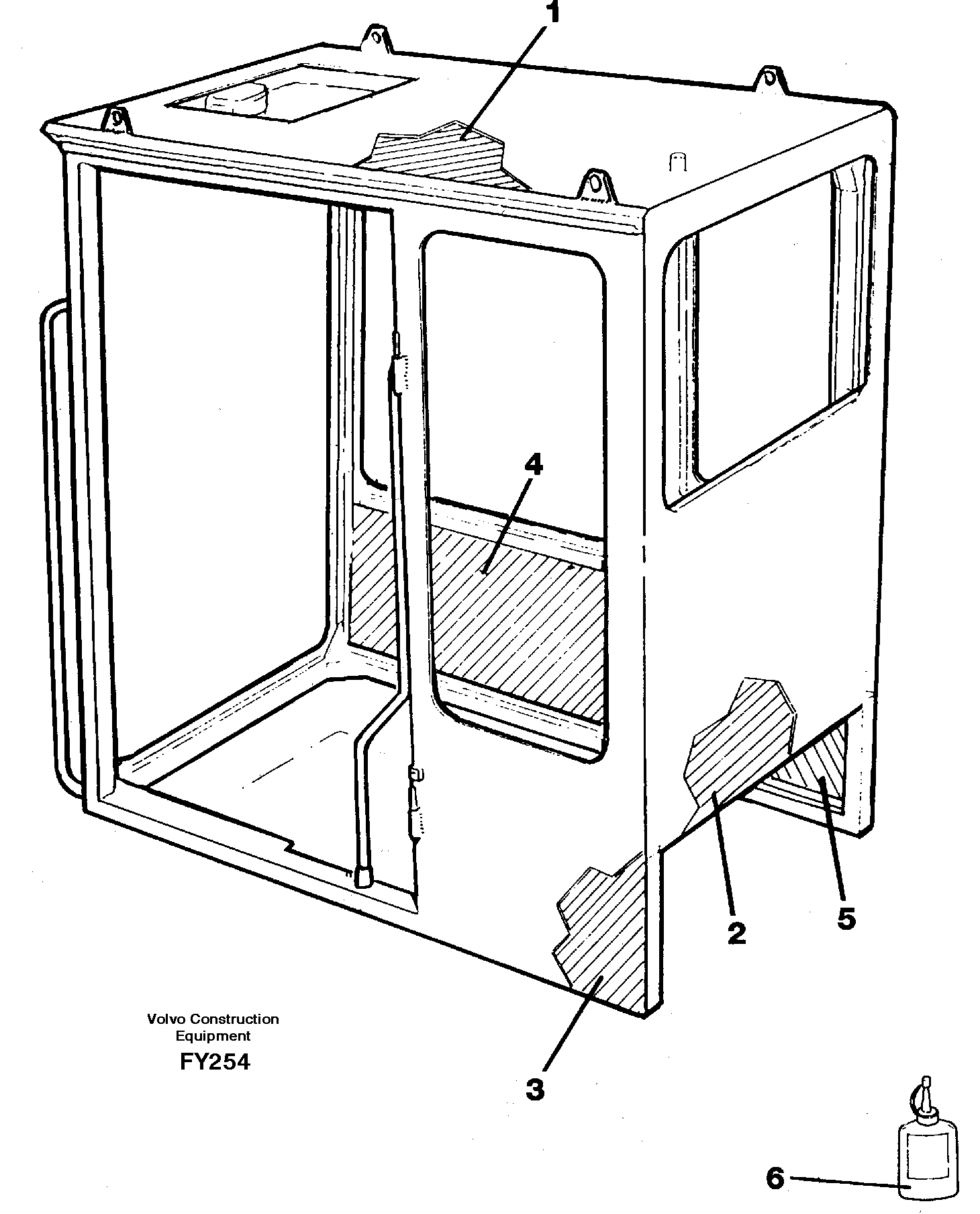 Cabin coating — volvo parts diagram