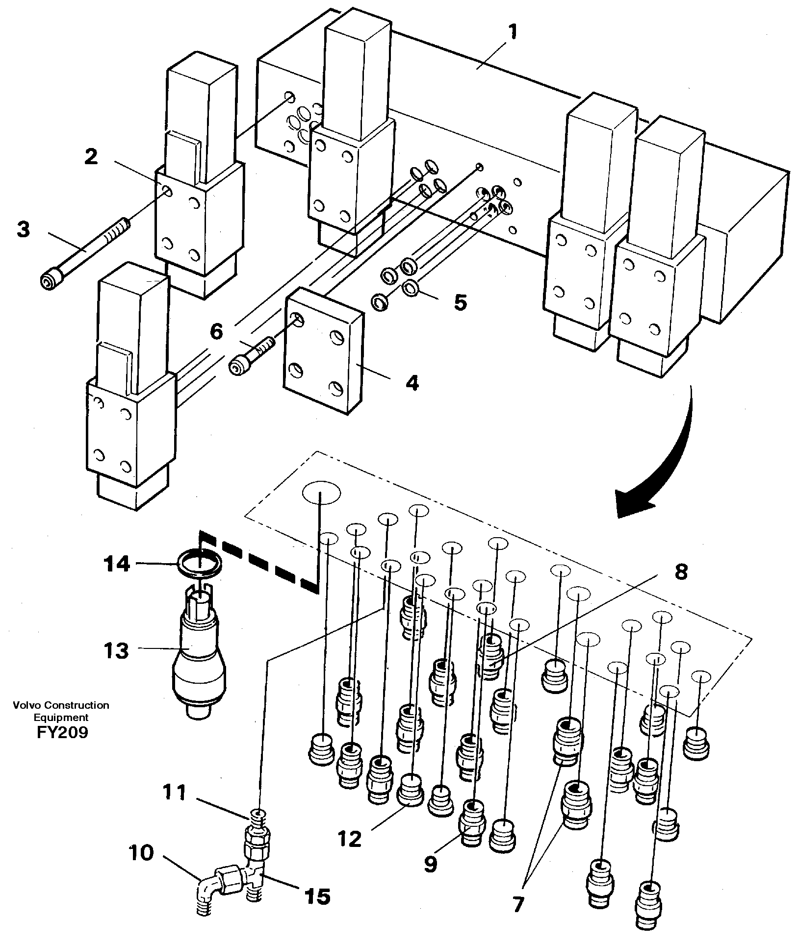 Valve body — volvo parts diagram