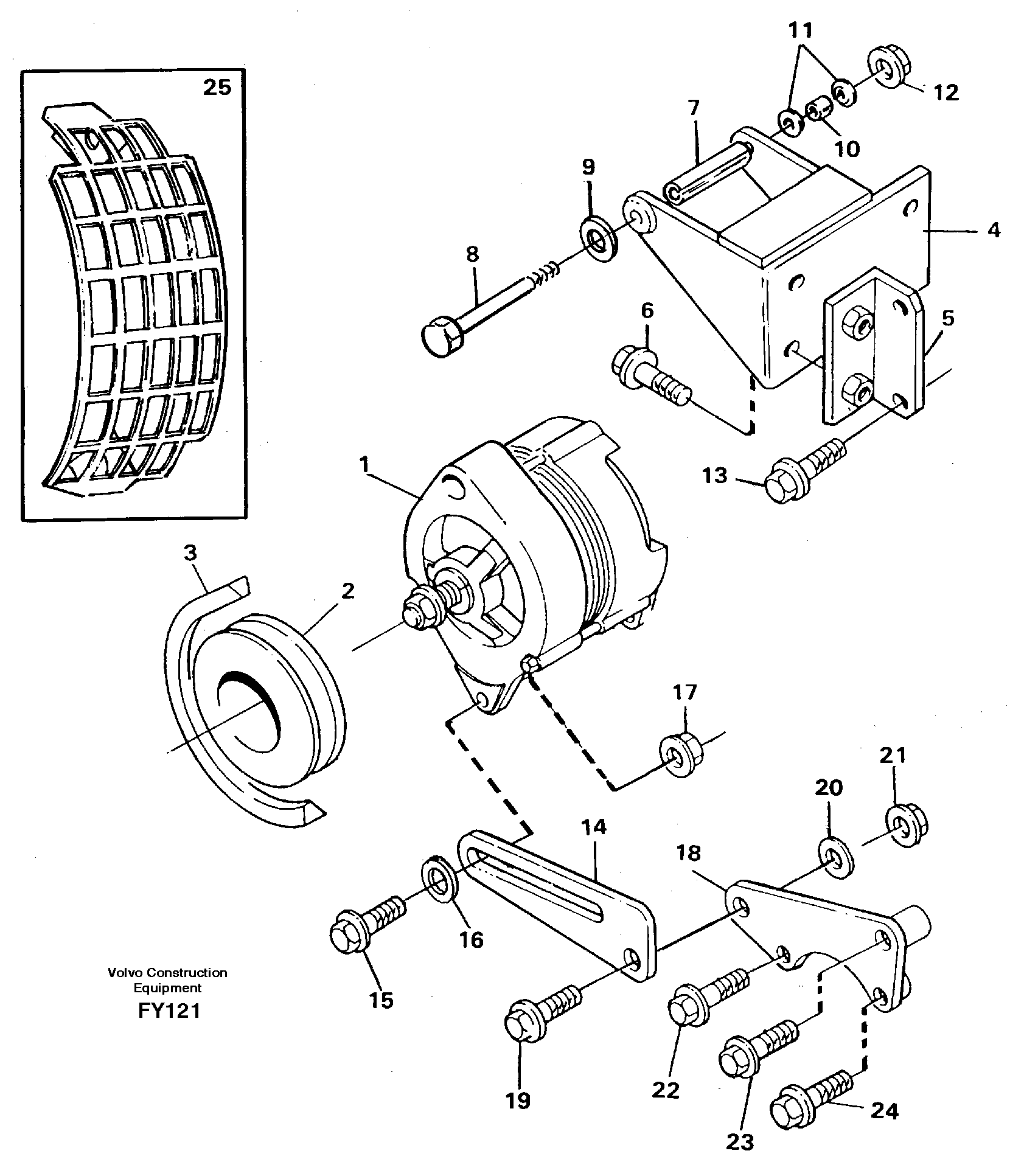 Alternator, assembly — volvo parts diagram