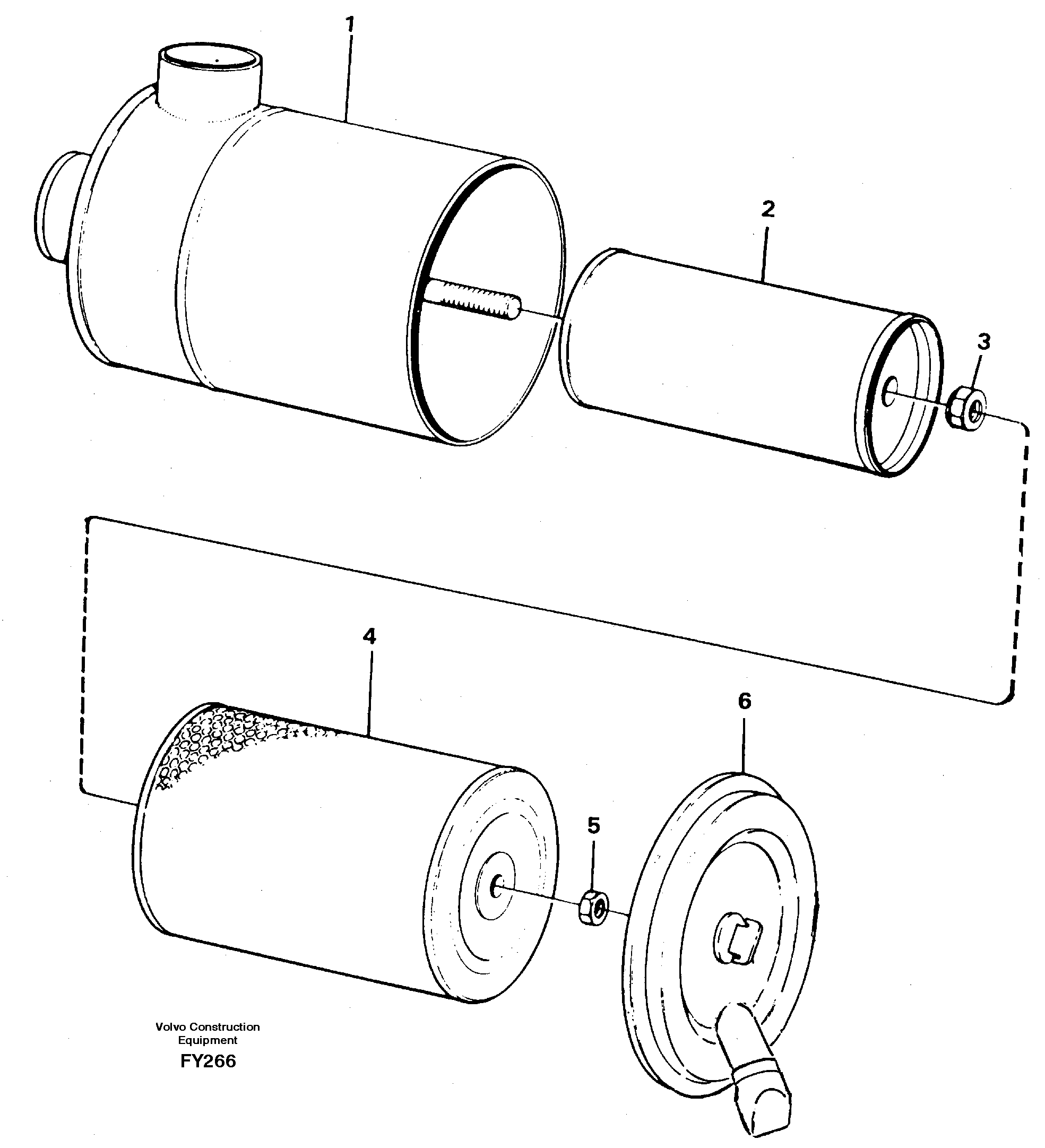 Air filter — volvo parts diagram
