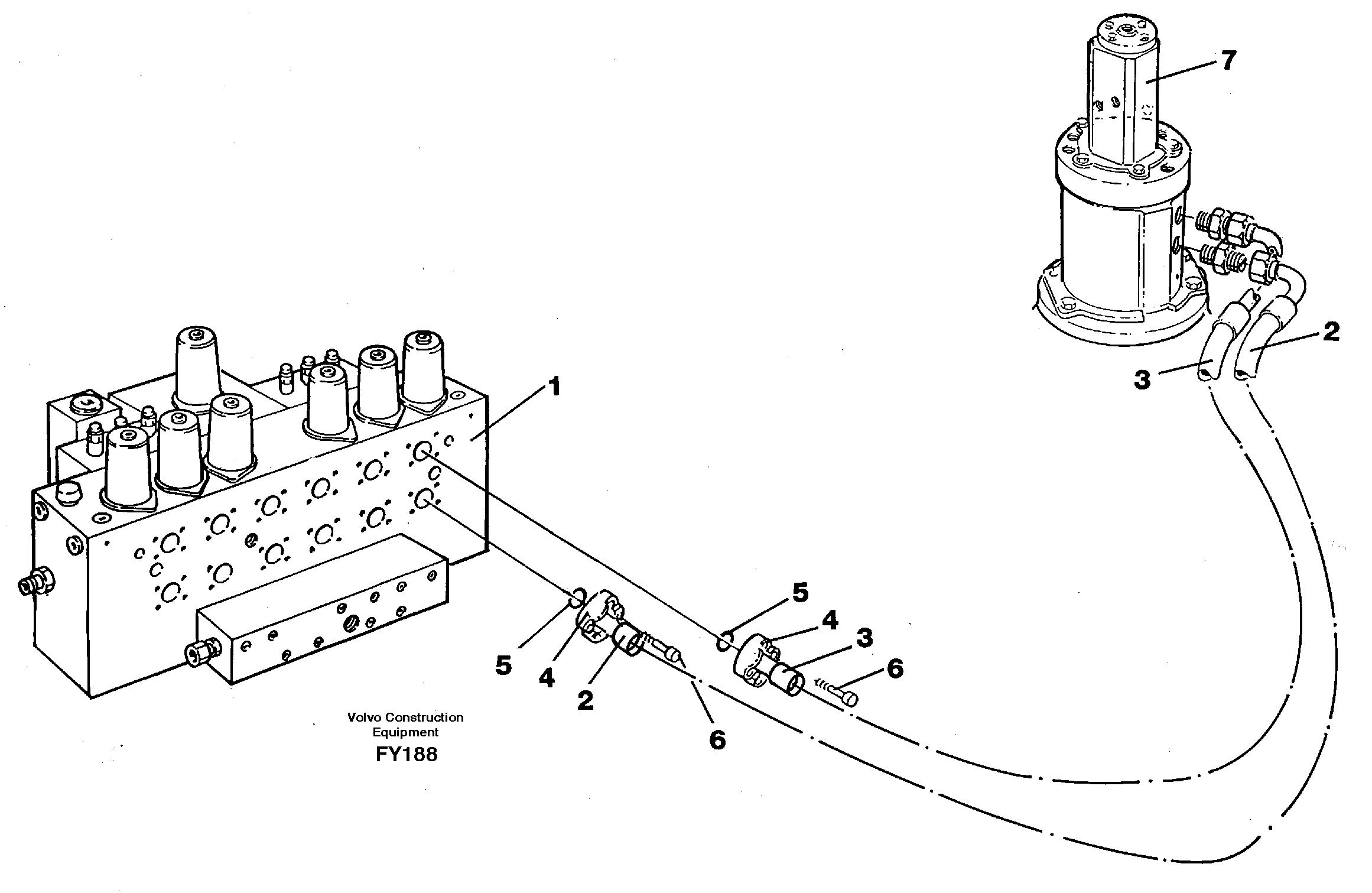 Hydraulic system, travel — volvo parts diagram
